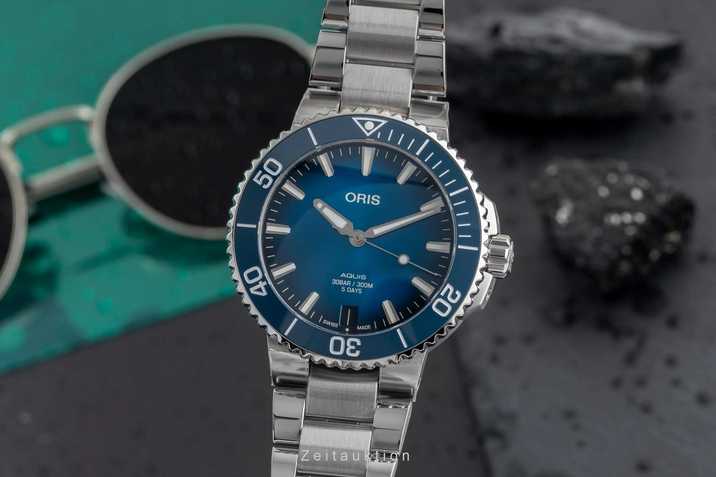 Oris Aquis Date steel automatic men's watch 01 400 7769 4135 LP: 3500EUR  [2502680] - Image 2