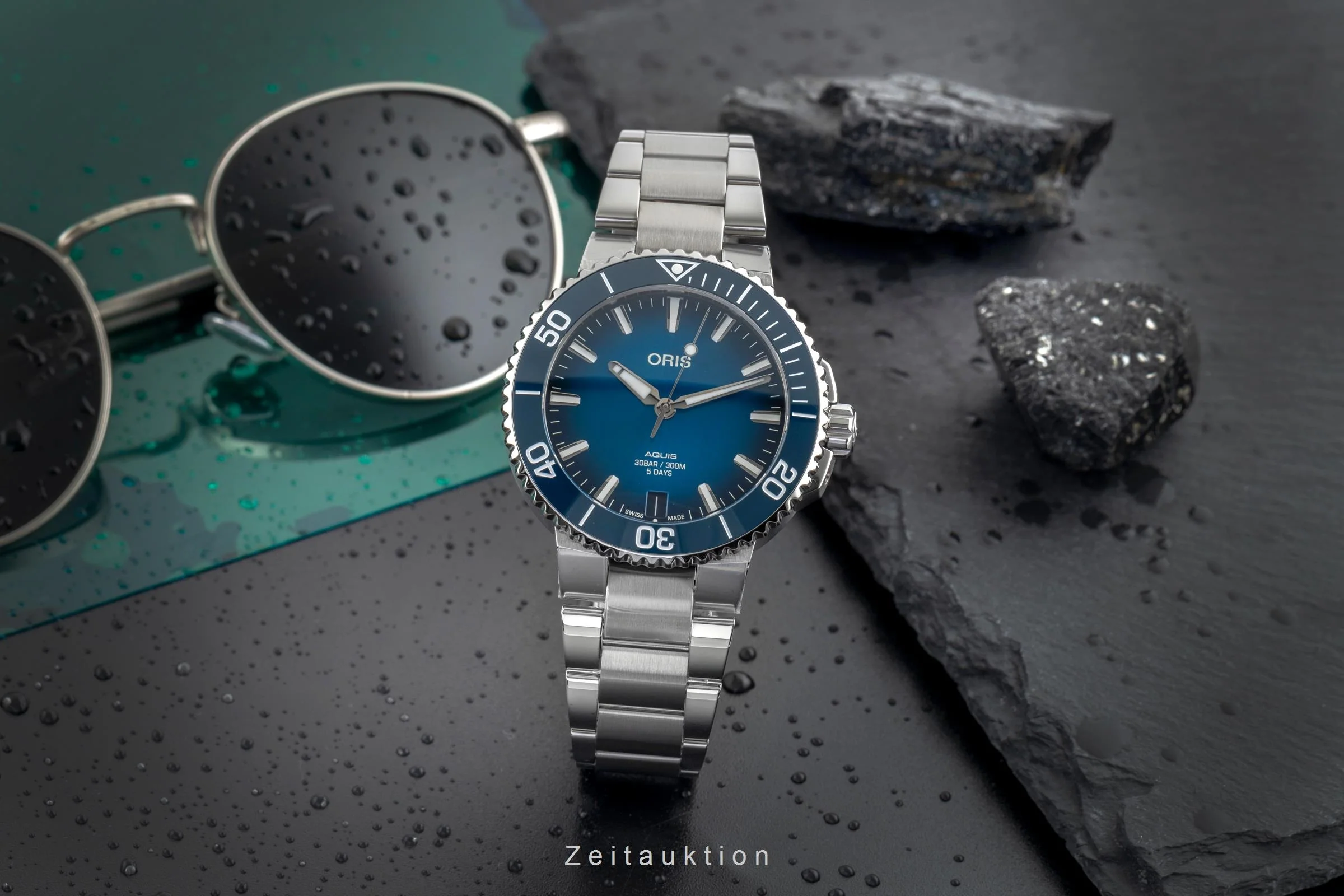 Oris Aquis Date steel automatic men's watch 01 400 7769 4135 LP: 3500EUR  [2502680] - Image 4