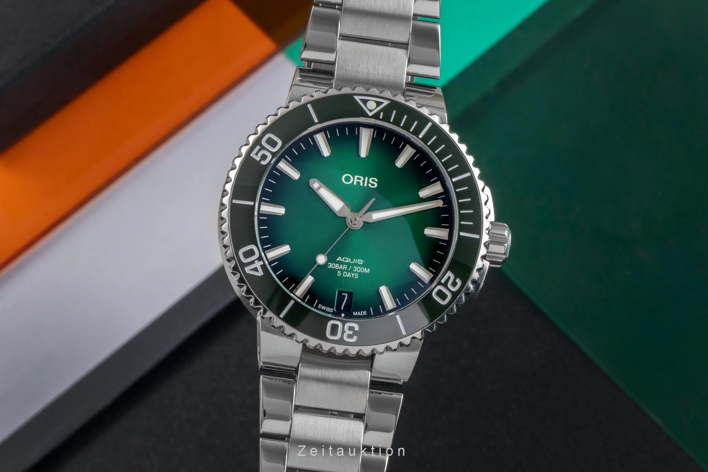 Oris Aquis Date steel automatic men's watch 01 400 7769 4157 LP: 3700EUR  [2501815] - Image 2