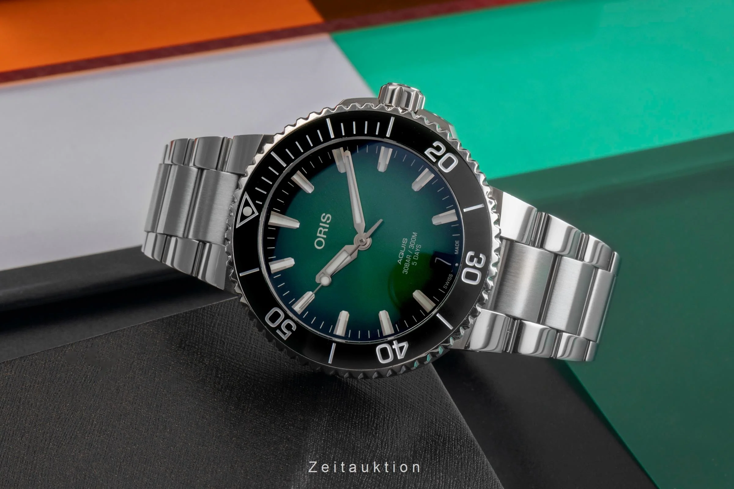 Oris Aquis Date steel automatic men's watch 01 400 7769 4157 LP: 3700EUR  [2501815] - Image 3