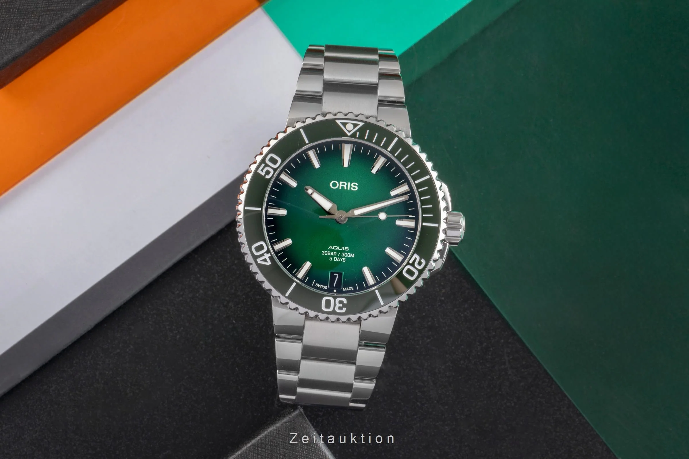 Oris Aquis Date steel automatic men's watch 01 400 7769 4157 LP: 3700EUR  [2501815] - Image 4