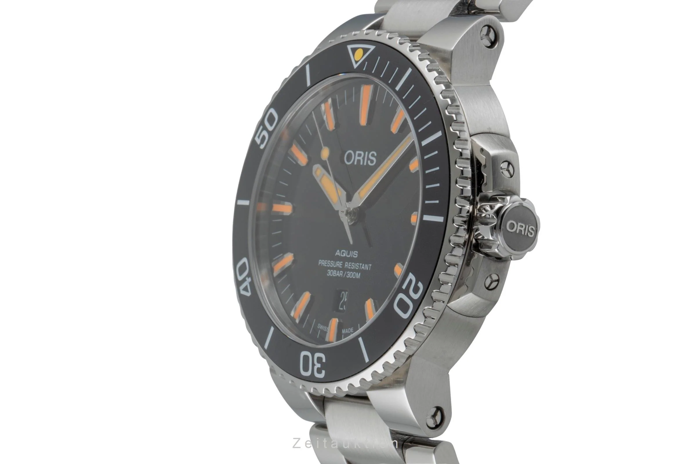 Oris Aquis Date steel automatic men's watch 01 733 7730 4159-07 8 24 05PEB  [2507257] - Image 7