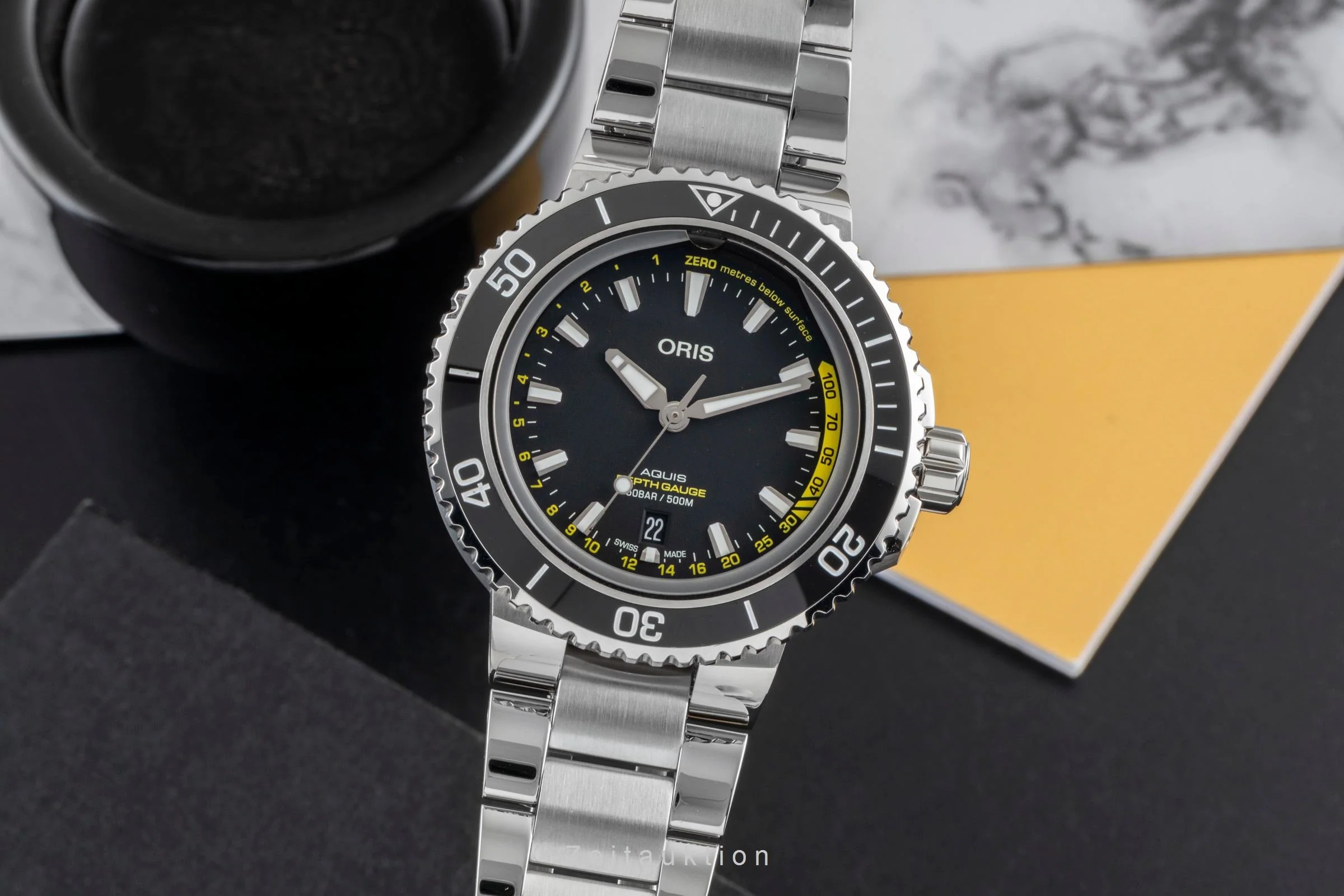 Oris Aquis Date steel automatic men's watch 01 733 7755 4154-Set MB LP: 4100EUR  [2600634] - Image 2