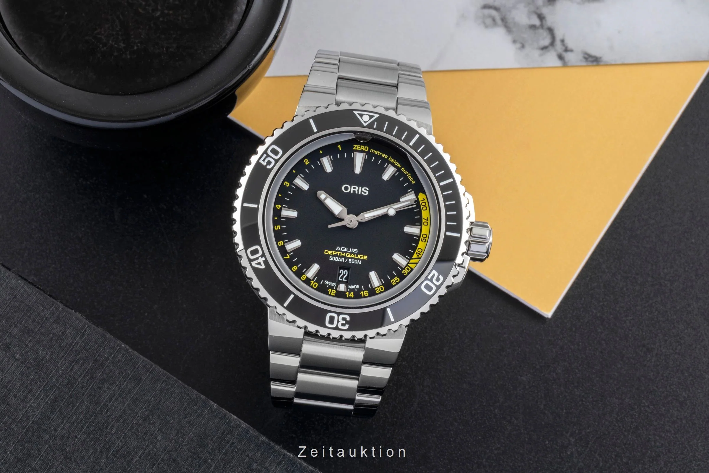 Oris Aquis Date steel automatic men's watch 01 733 7755 4154-Set MB LP: 4100EUR  [2600634] - Image 4