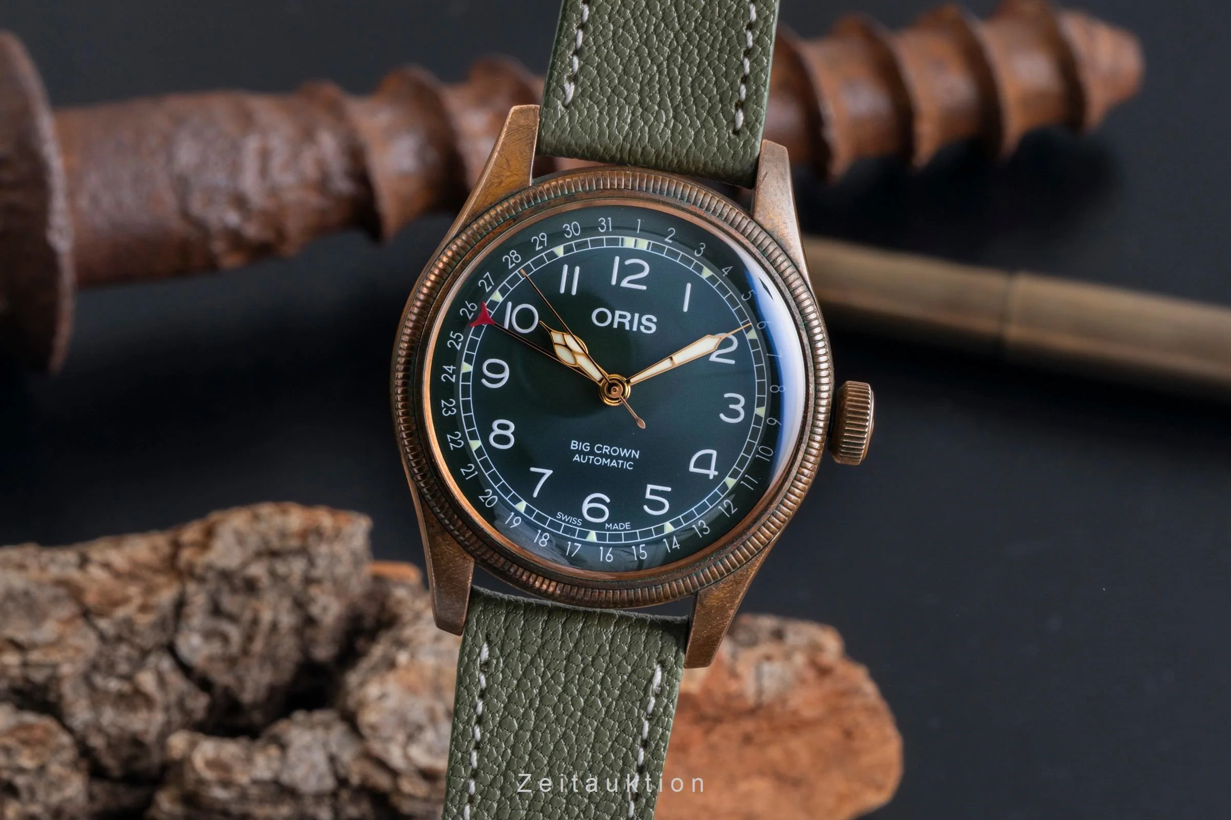 Oris Big Crown bronze automatic men's watch 01 754 7741 3167-07 5 20 58BR  [2507473] - Image 2