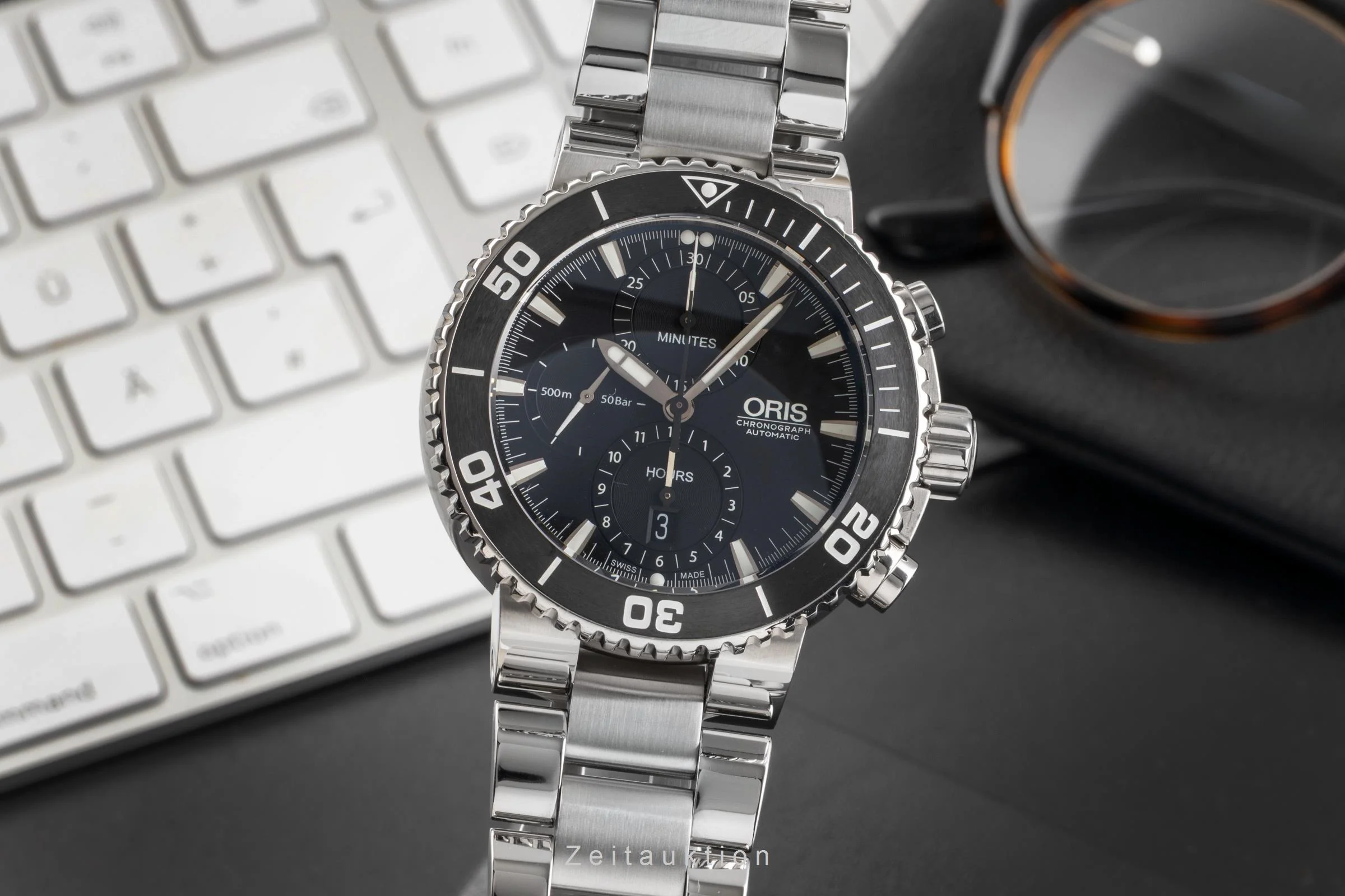 Oris Chronograph chronograph steel automatic men's watch 01 774 7655 4154-07 4 26 34EB  [2503030] - Image 2