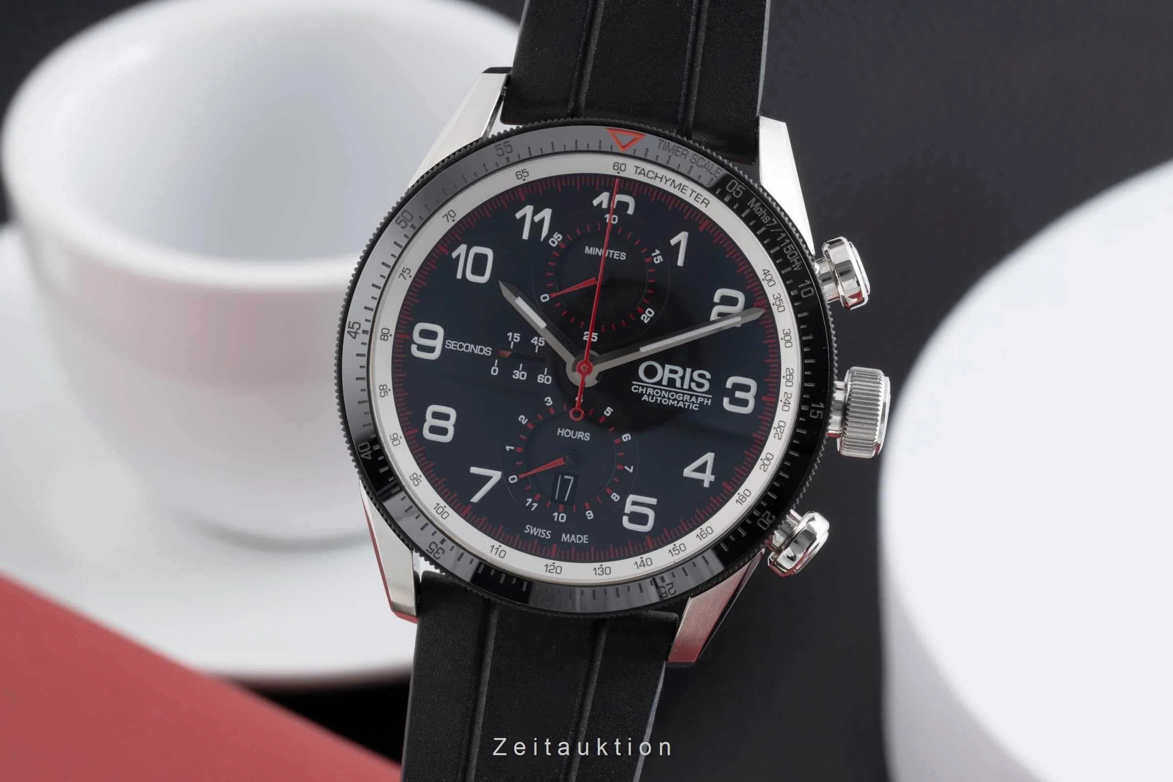 Oris Chronograph chronograph steel automatic men's watch 01 774 7661 4484-Set Limited  [2503029] - Image 2