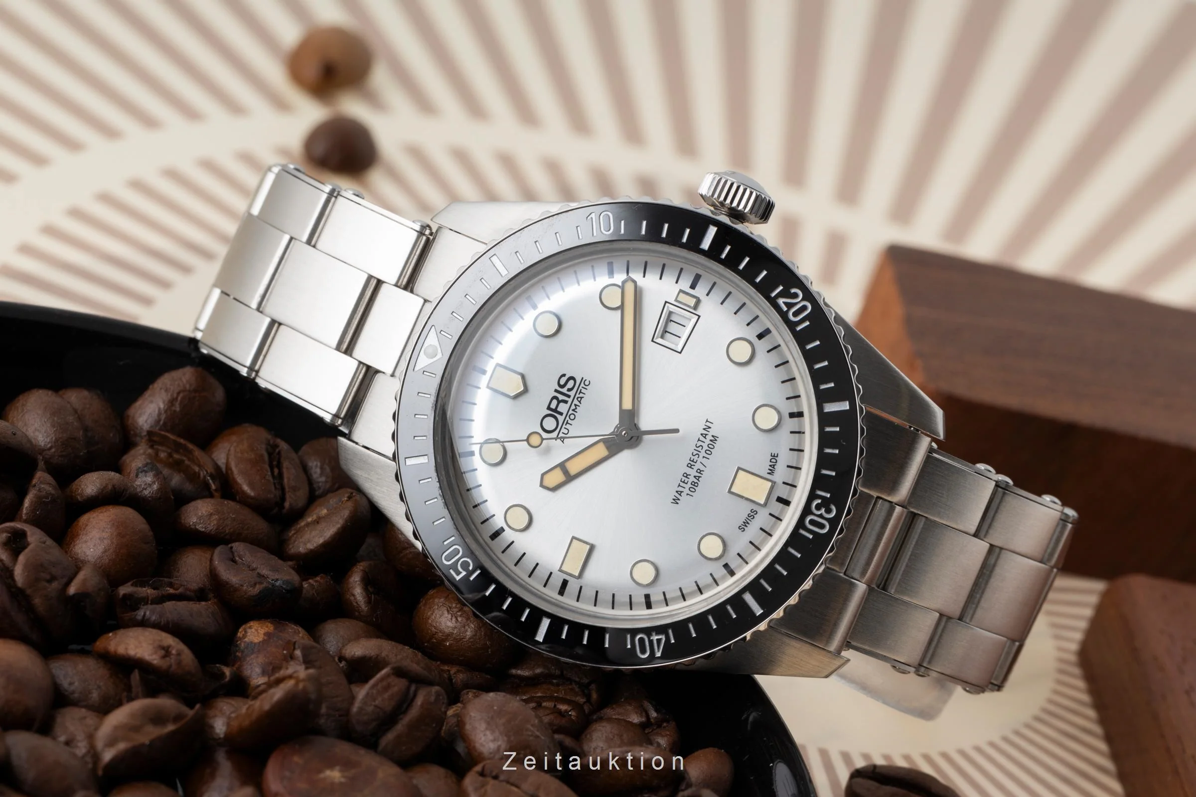 Oris Divers Sixty-Five steel automatic men's watch 01 733 7720 4051-07 8 21 18  [2600280] - Image 3