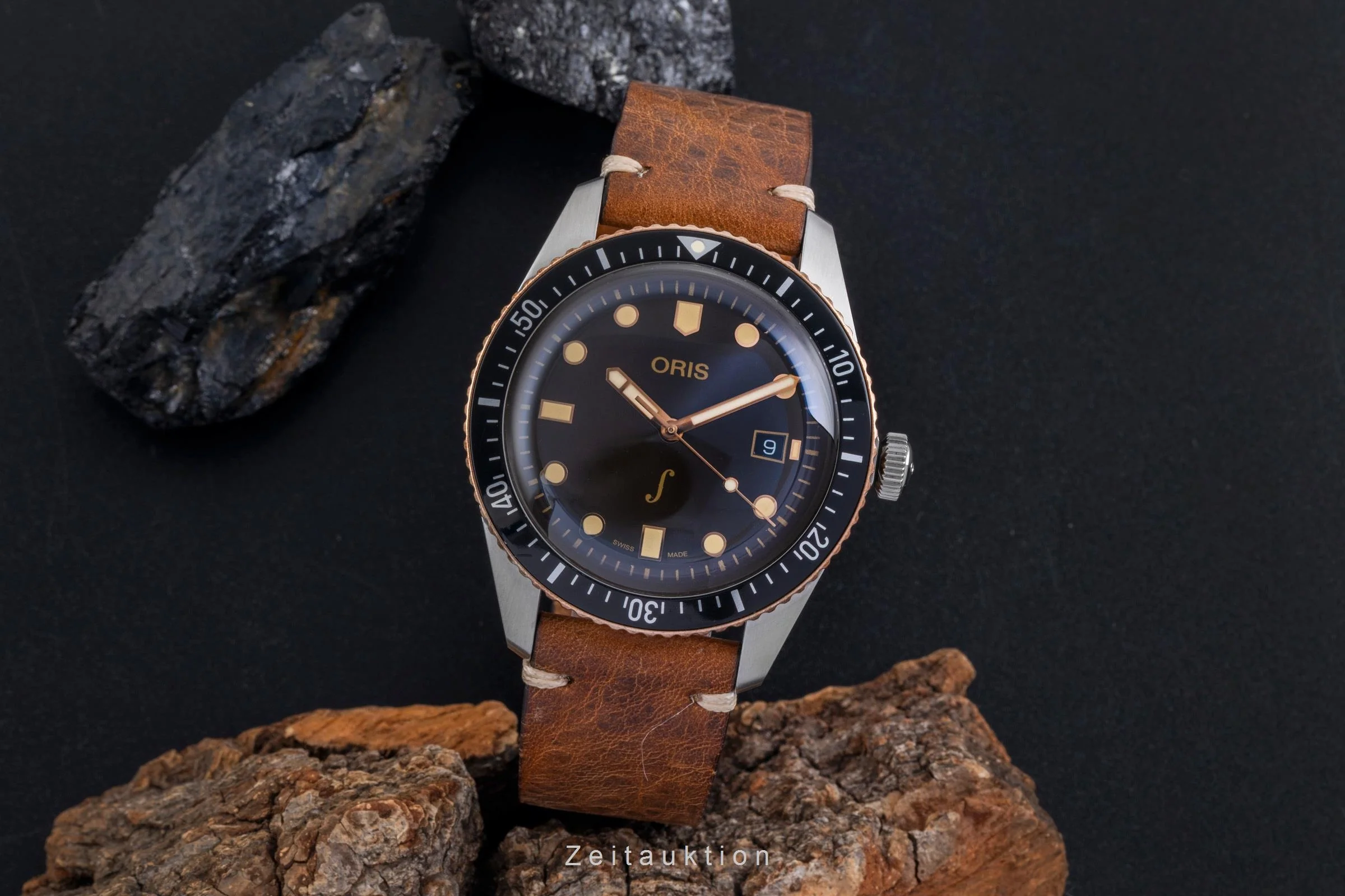 Oris Divers Sixty-Five steel / bronze automatic men's watch 01 733 7720 4388-Set LS Limited  [2507443] - Image 4