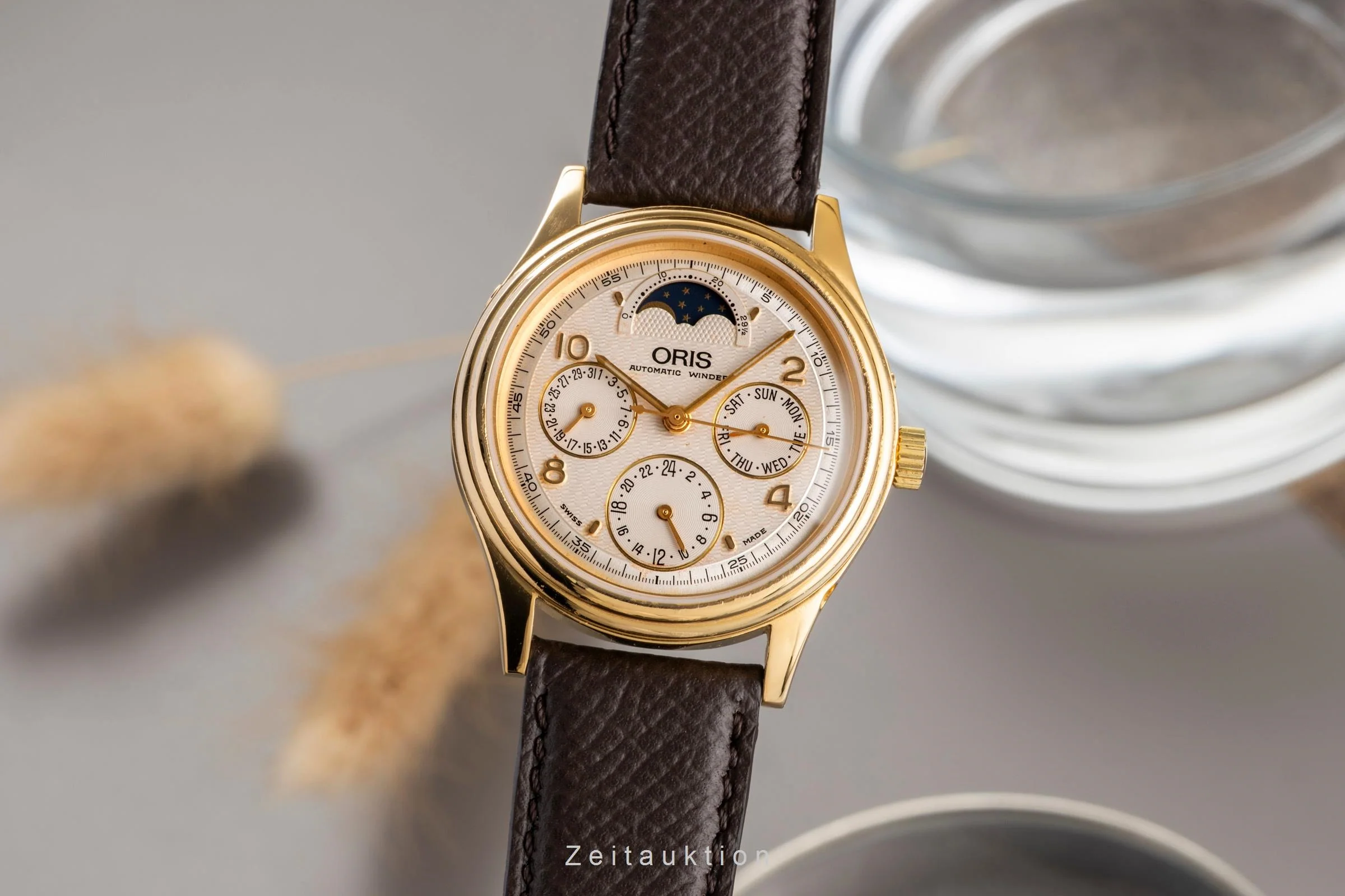 Oris silver-gilt automatic men's watch 7433  [2403135] - Image 2