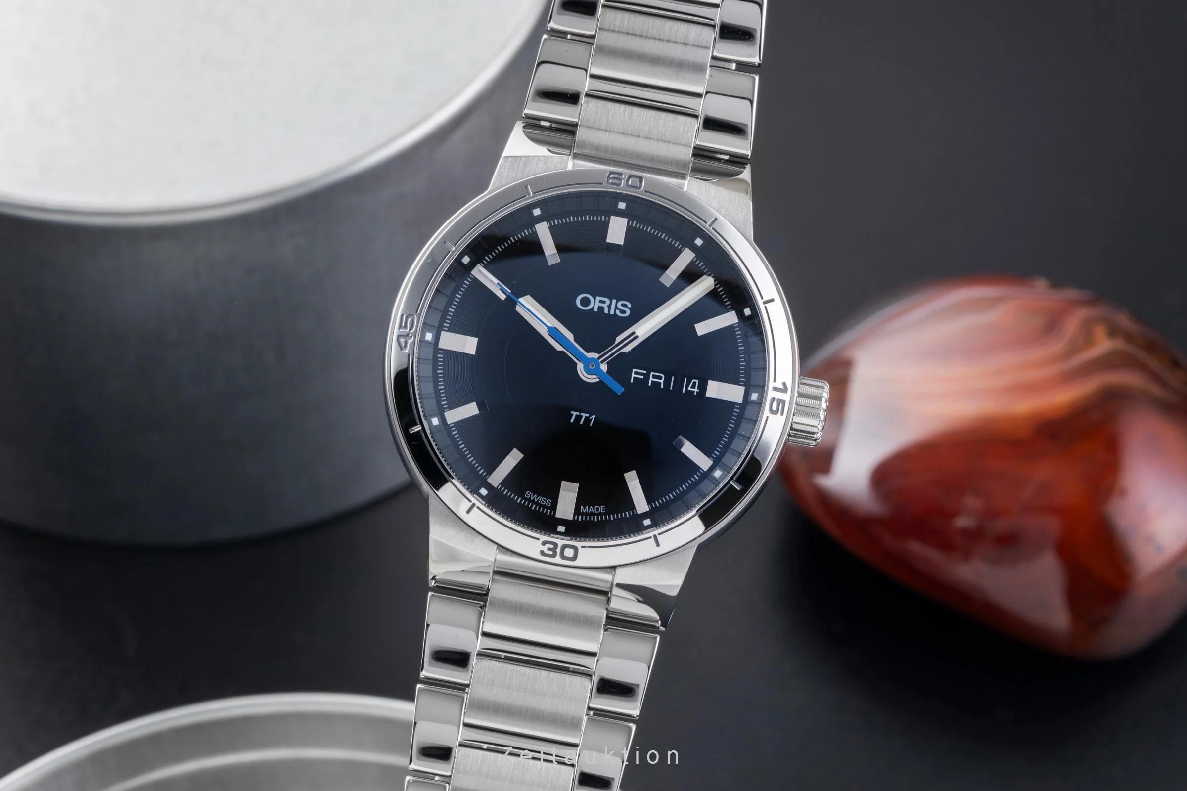 Oris TT1 steel automatic men's watch 01 735 7752 4154-07 8 24 08  [2505830] - Image 2