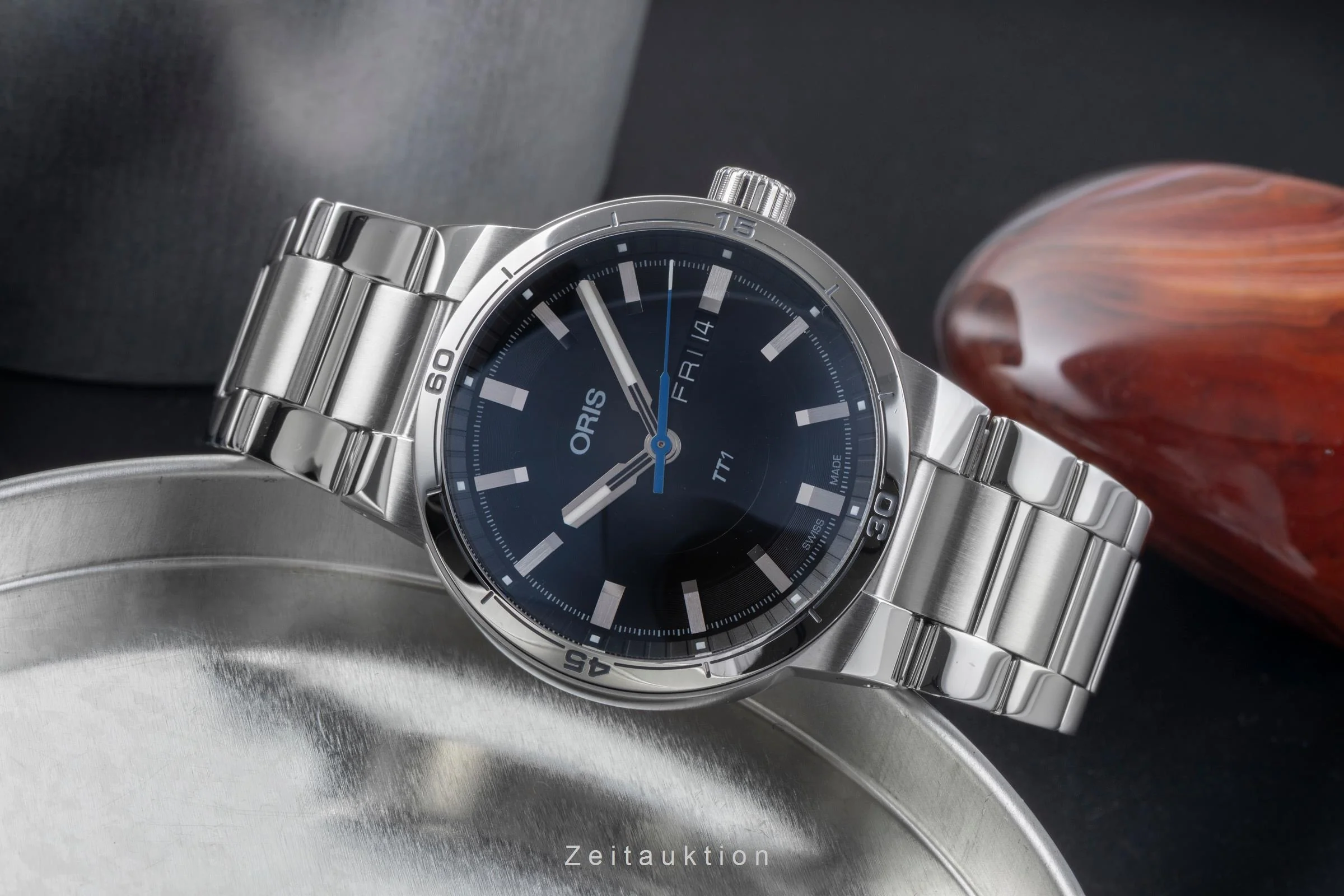 Oris TT1 steel automatic men's watch 01 735 7752 4154-07 8 24 08  [2505830] - Image 3
