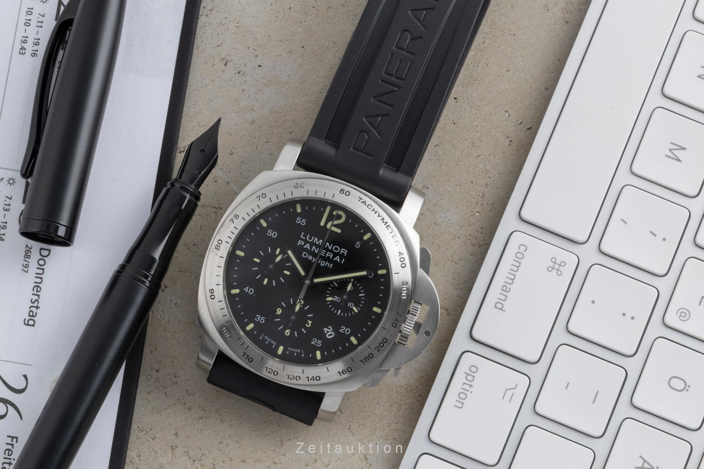 Panerai Luminor Chrono Daylight chronograph steel automatic men's watch PAM00250 LP: 10200EUR  [2503013] - Image 4