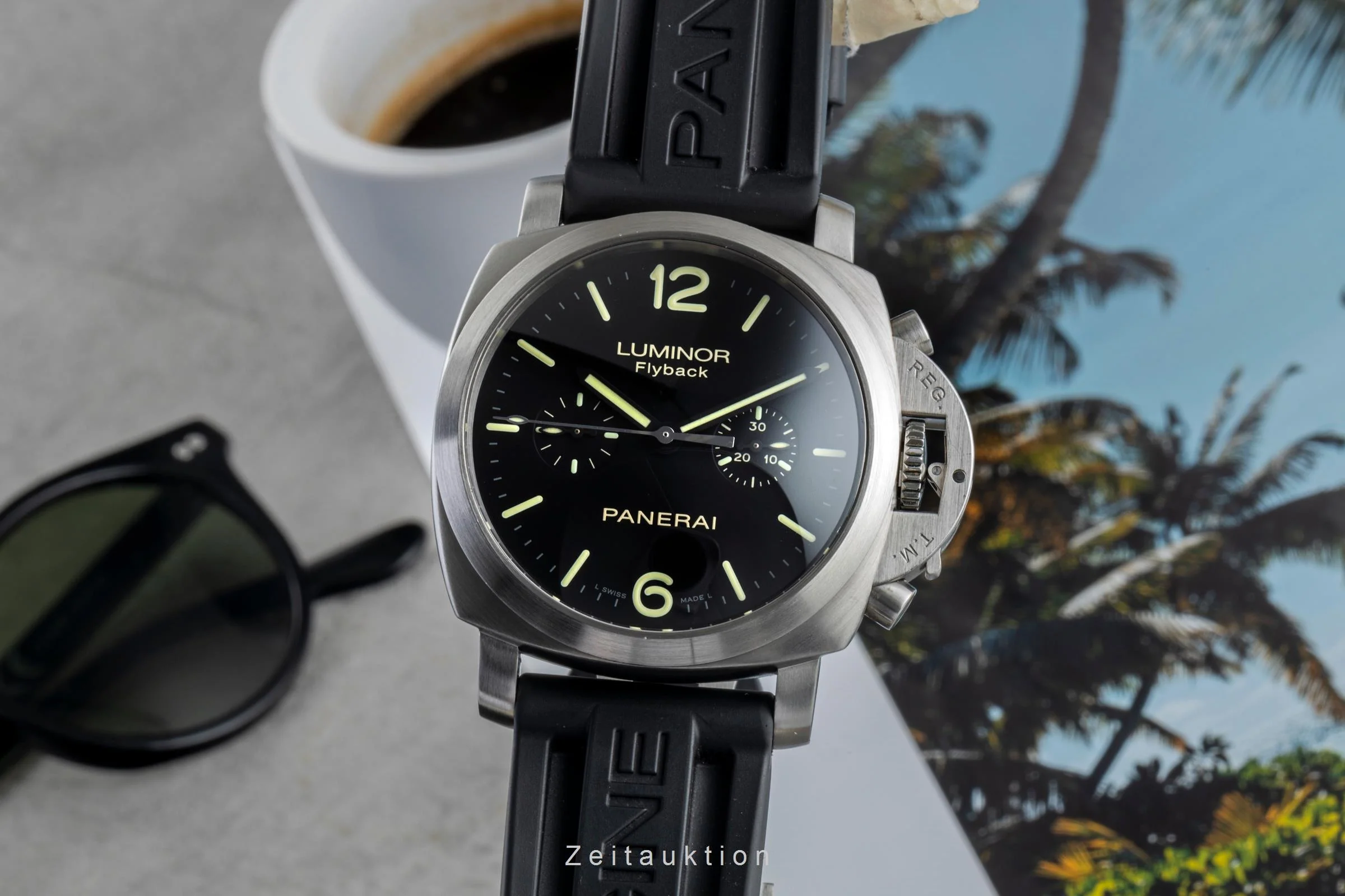 Panerai Luminor  chronograph steel automatic men's watch PAM00361  [2506033] - Image 2