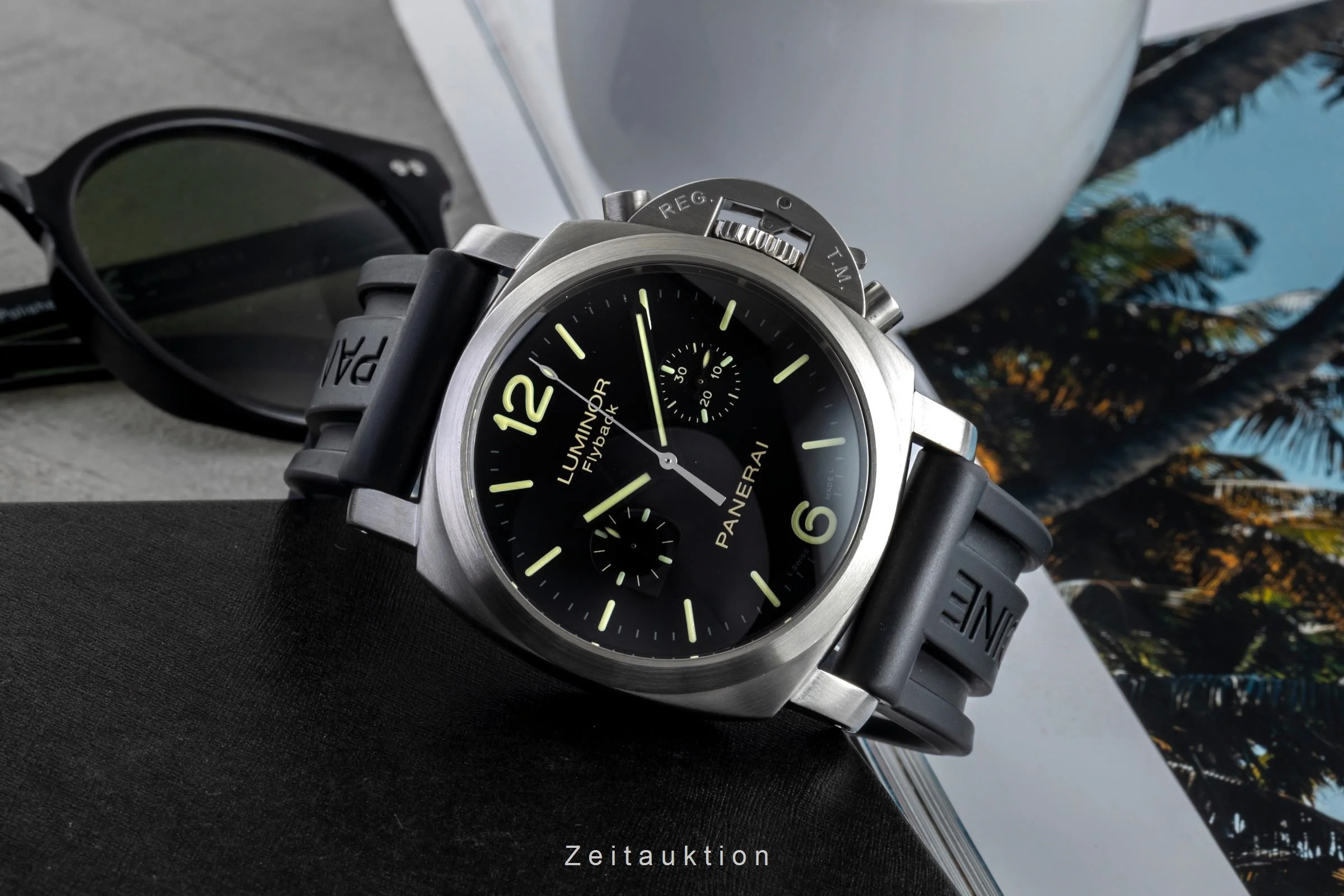 Panerai Luminor  chronograph steel automatic men's watch PAM00361  [2506033] - Image 3