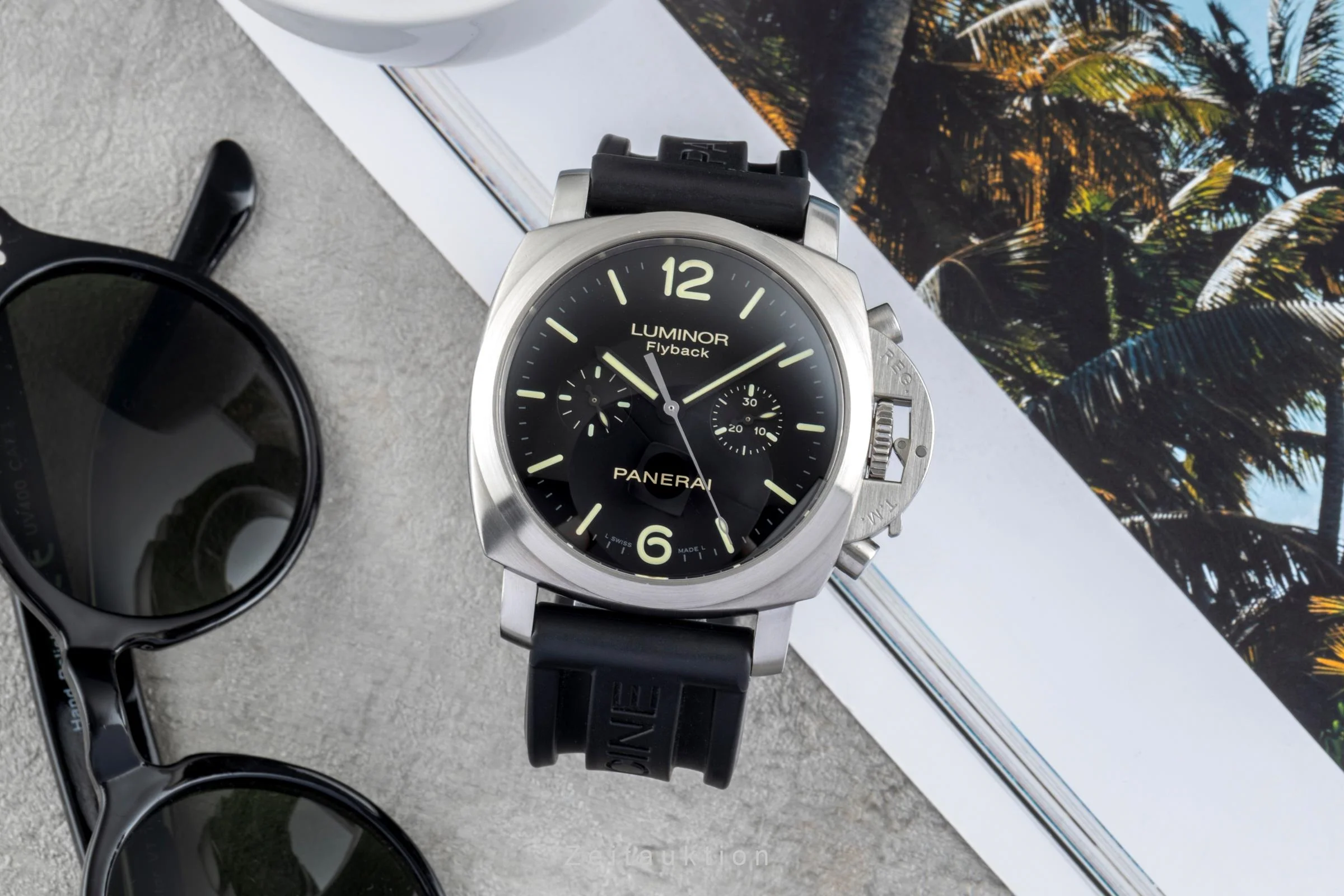 Panerai Luminor  chronograph steel automatic men's watch PAM00361  [2506033] - Image 4