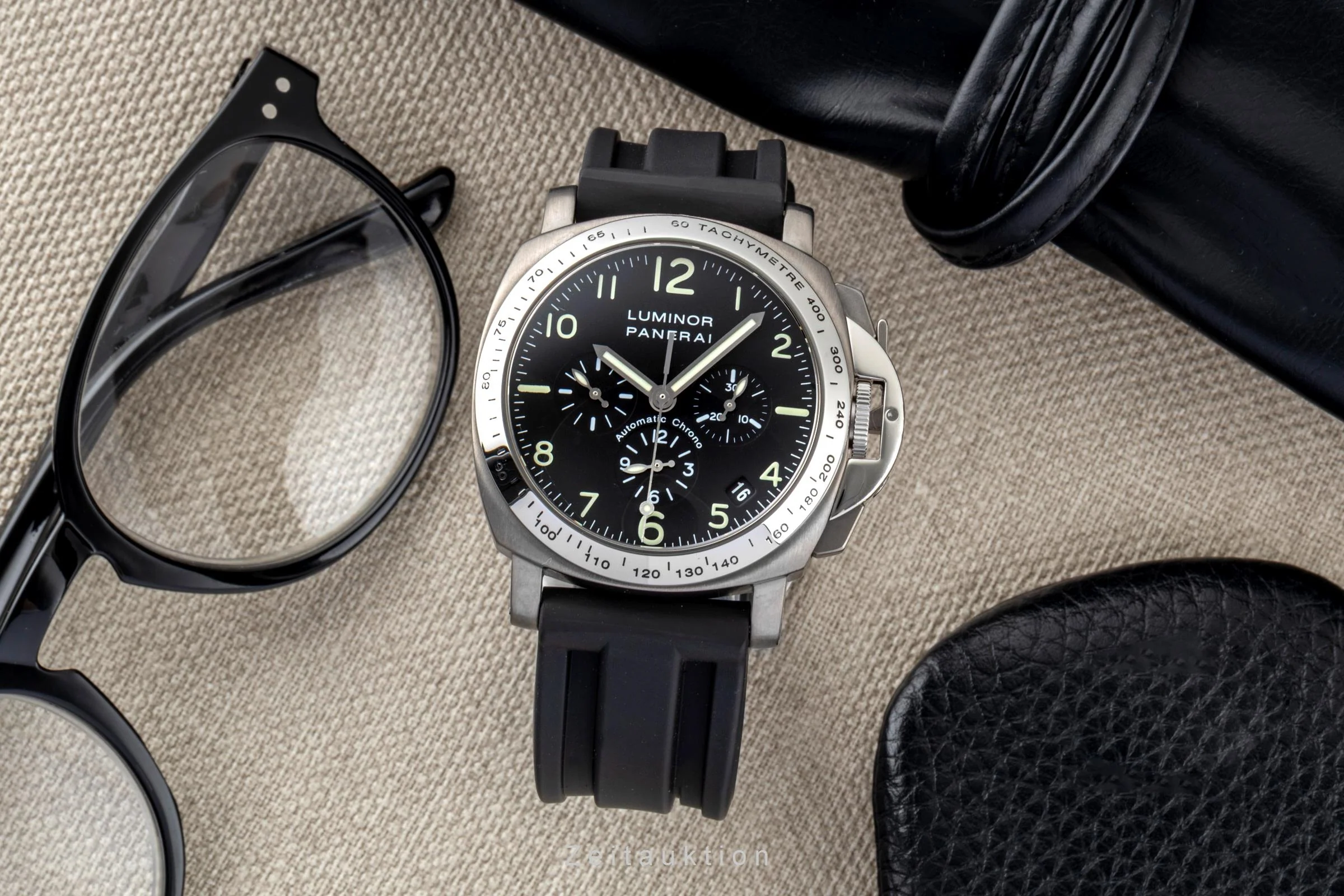Panerai Luminor  chronograph titanium automatic men's watch PAM00074  [2600142] - Image 4