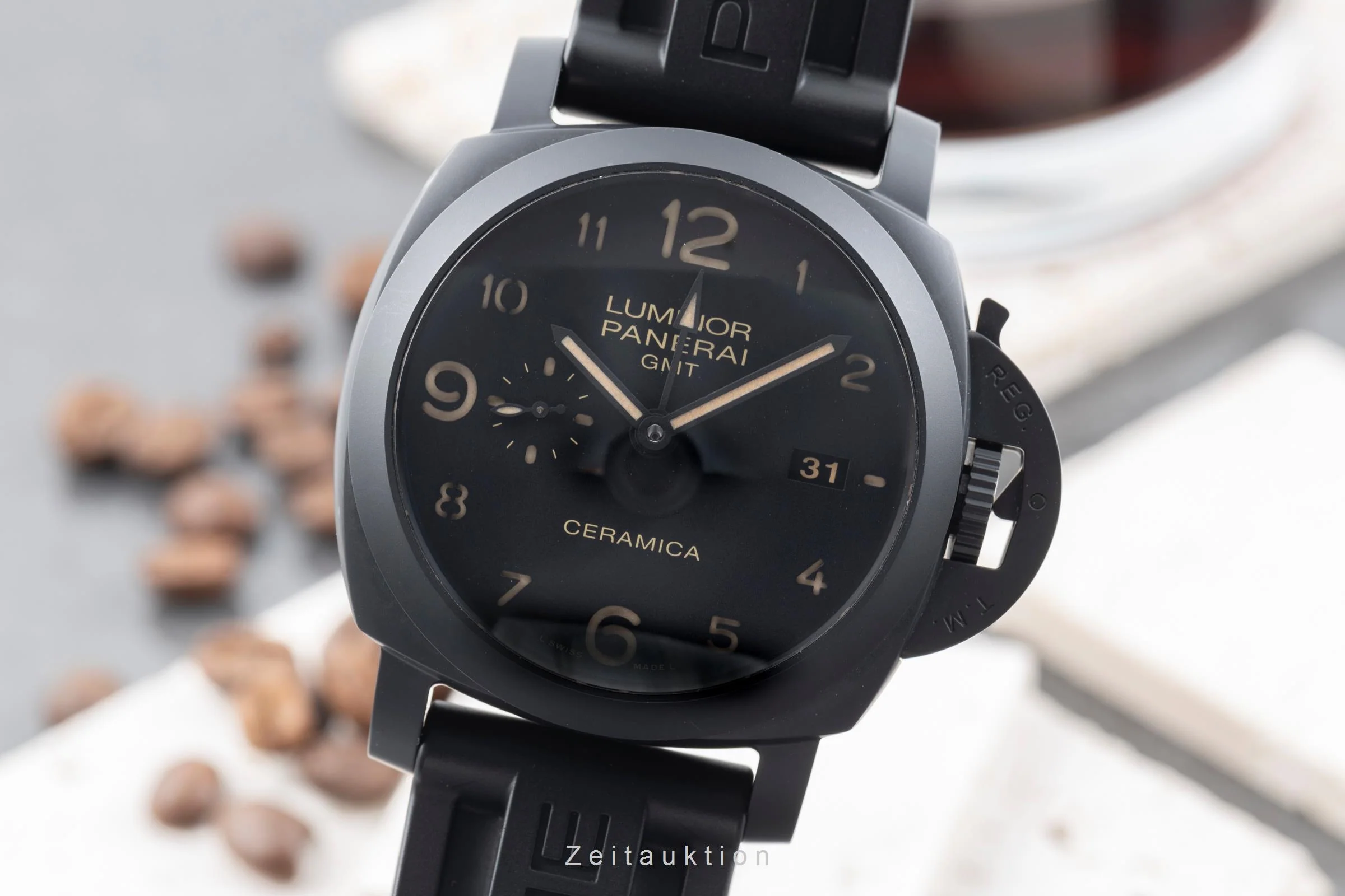 Panerai Luminor GMT ceramic / titanium automatic men's watch PAM00441  [2505528] - Image 2