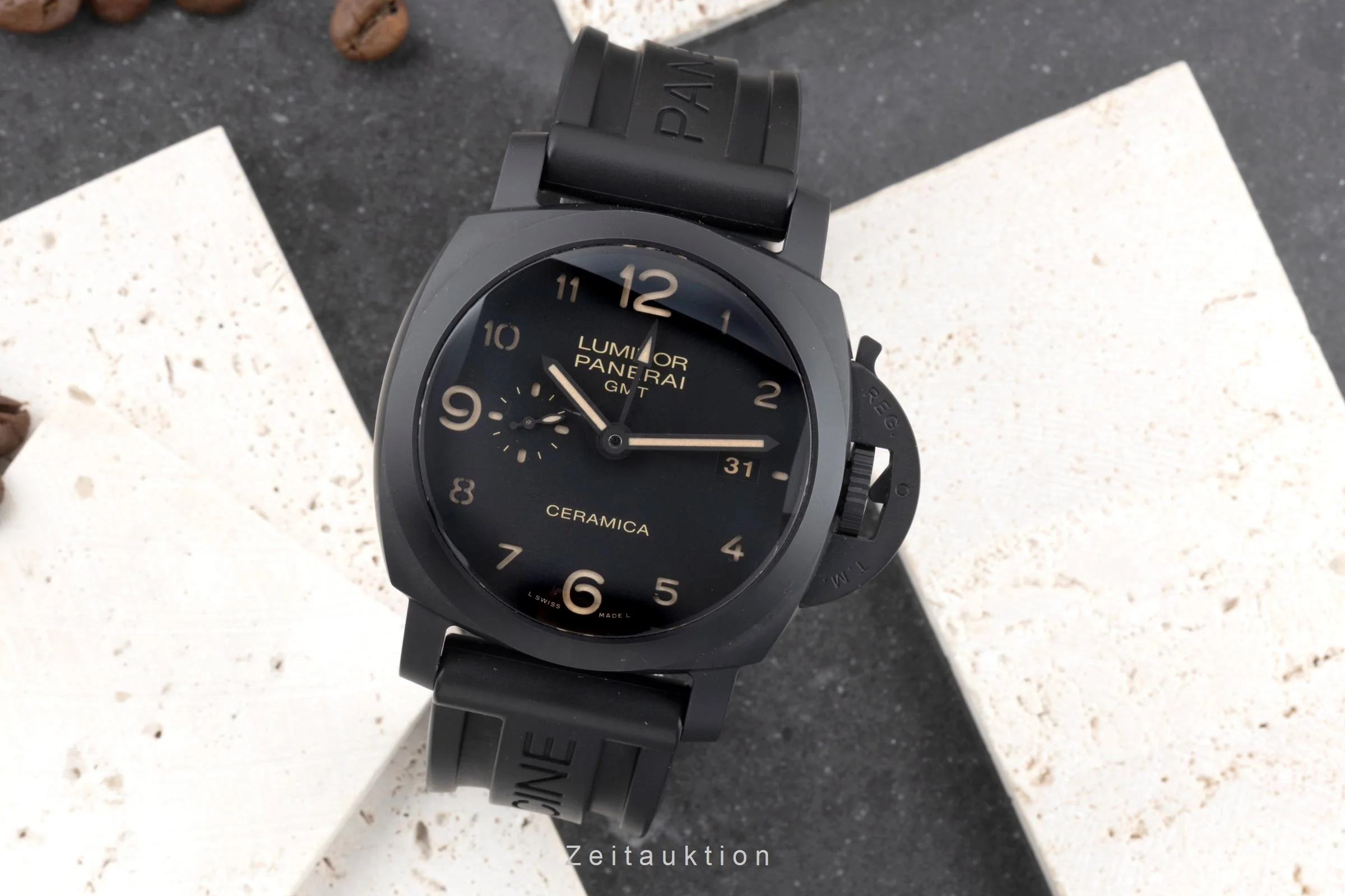 Panerai Luminor GMT ceramic / titanium automatic men's watch PAM00441  [2505528] - Image 4