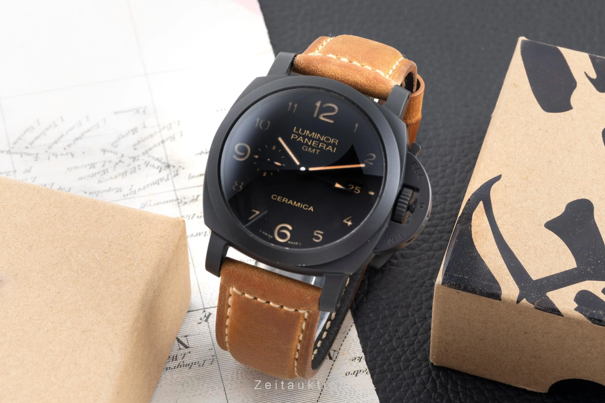 Panerai Luminor GMT ceramic / titanium automatic men's watch PAM00441  [2507463] - Image 4
