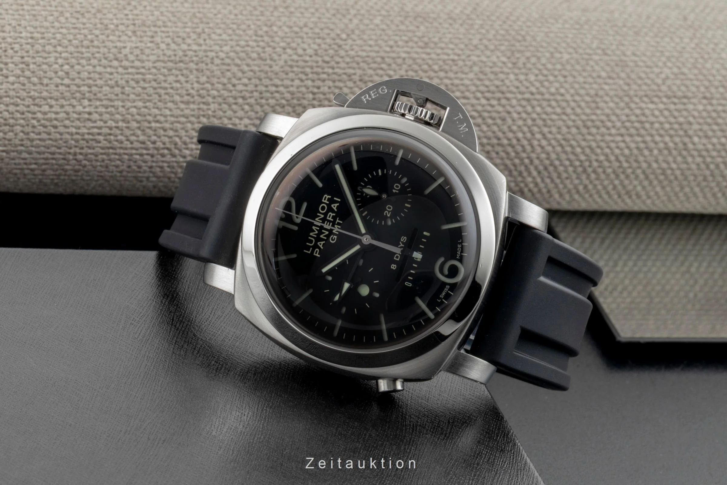 Panerai Luminor GMT chronograph steel manual winding men's watch PAM00275  [2600980] - Image 3