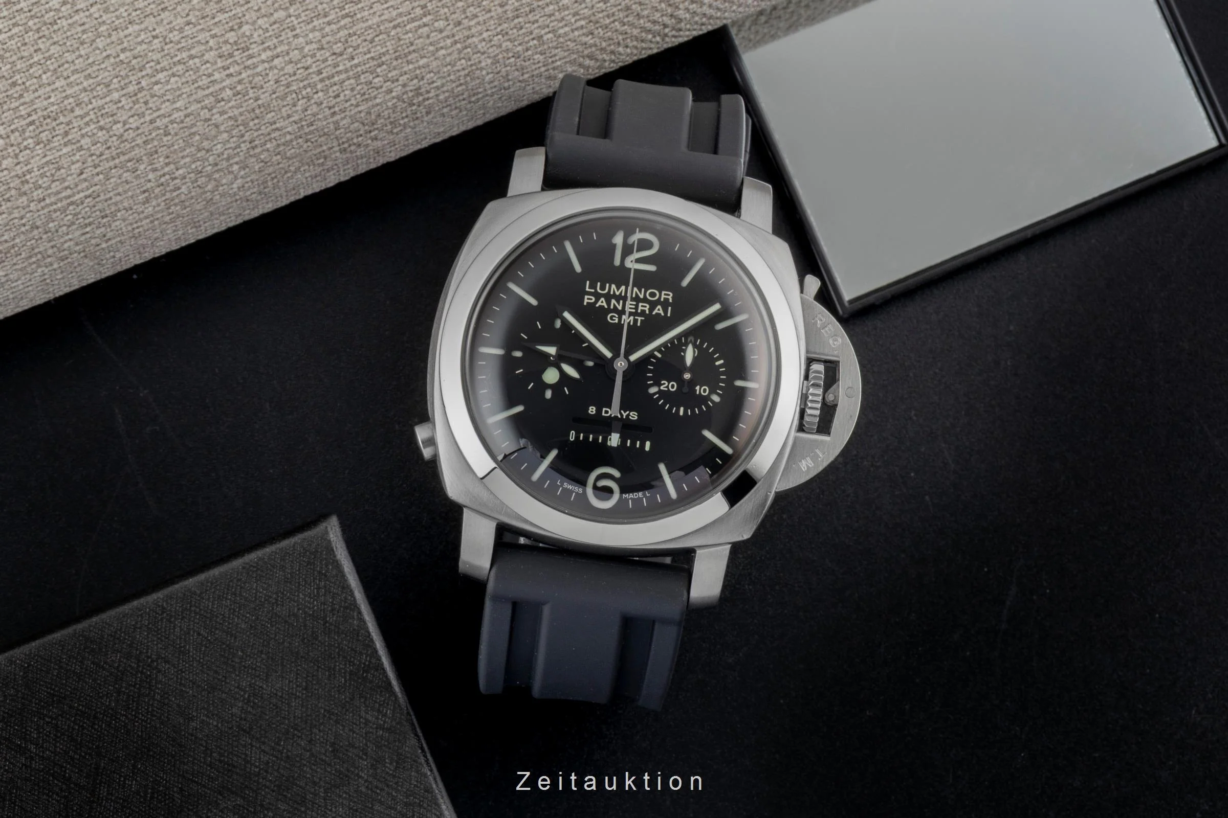 Panerai Luminor GMT chronograph steel manual winding men's watch PAM00275  [2600980] - Image 4