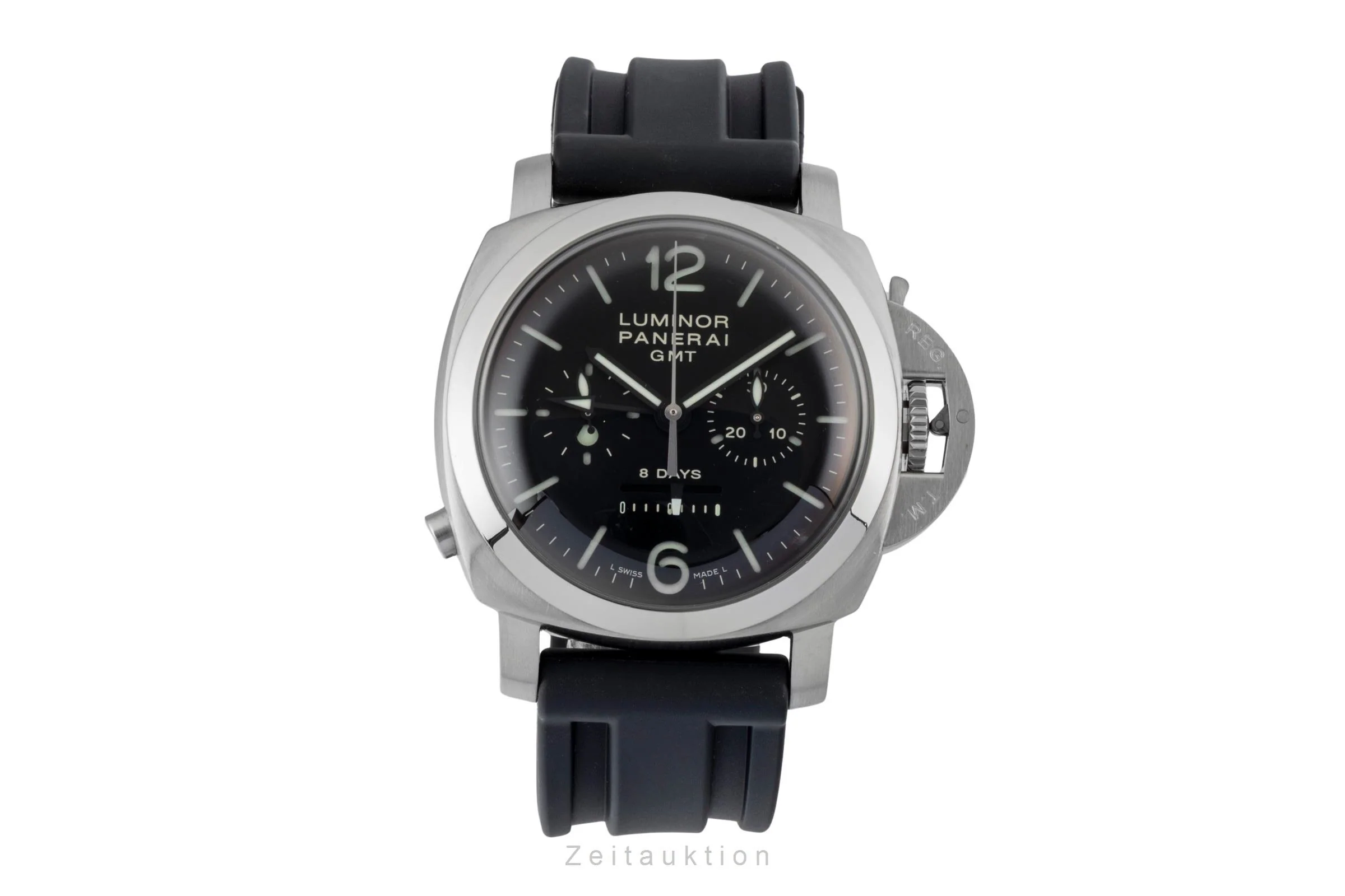 Panerai Luminor GMT chronograph steel manual winding men's watch PAM00275  [2600980] - Image 5