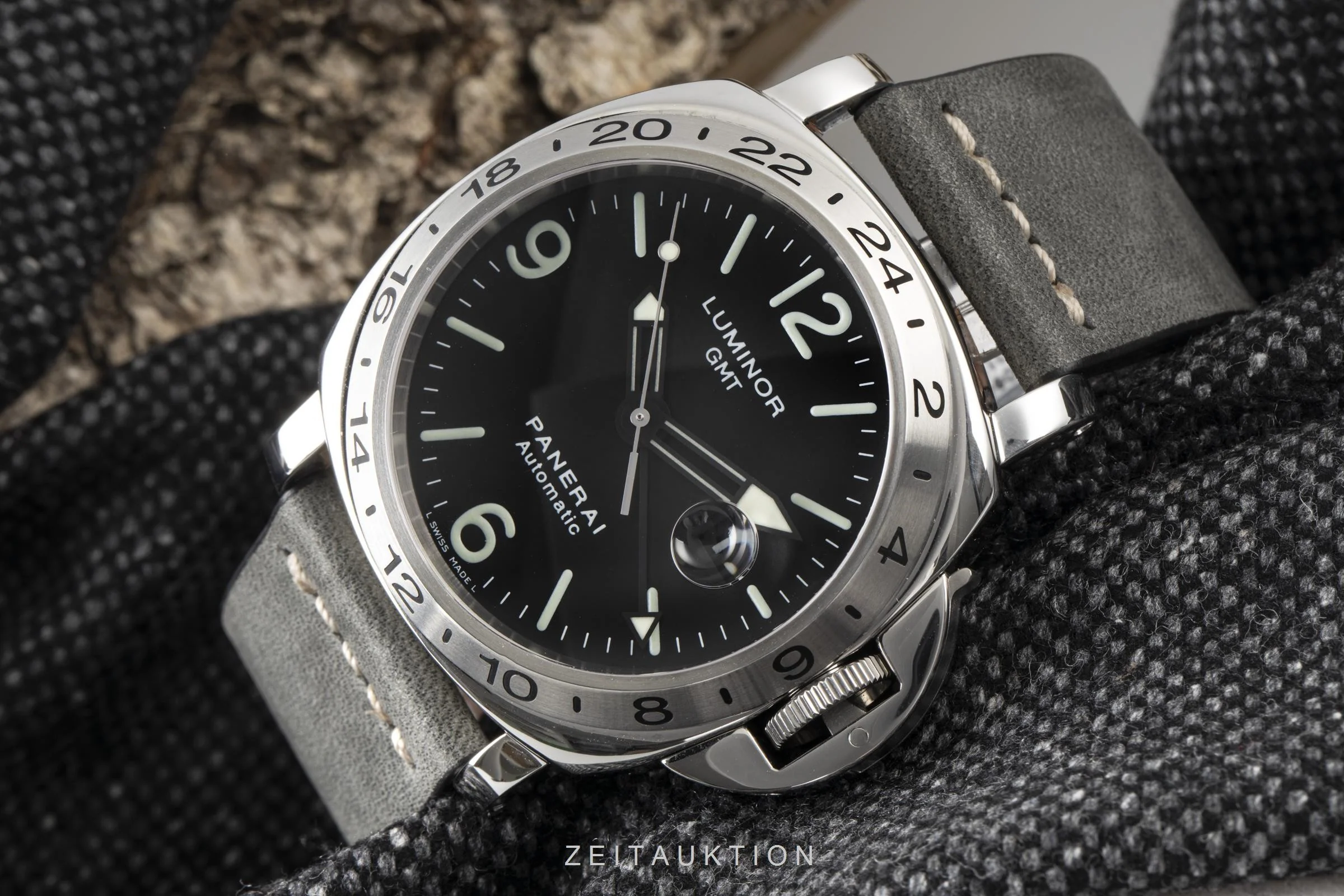 Panerai Luminor GMT steel automatic men's watch OP6505  [2100158] - Image 2