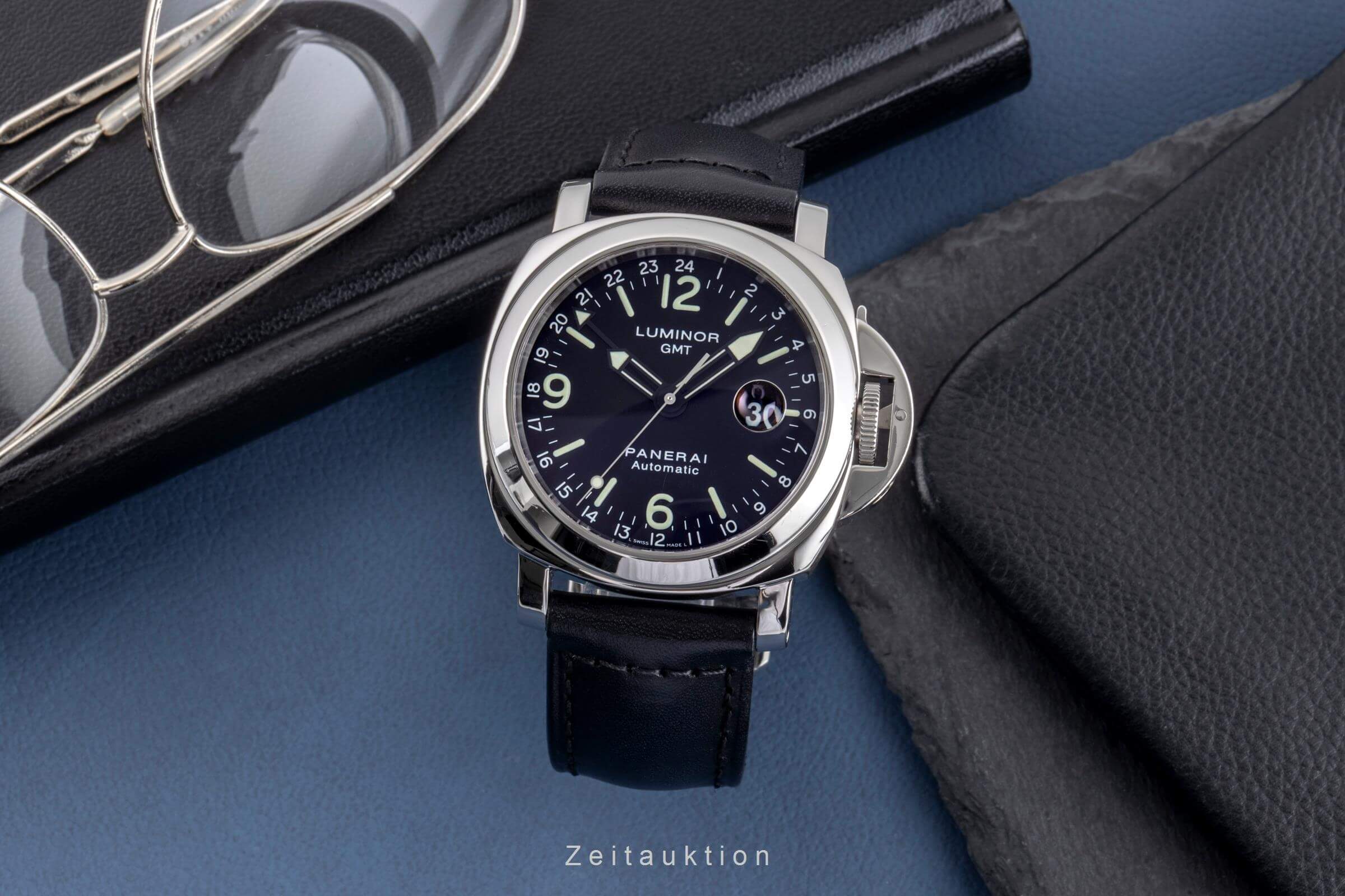Panerai Luminor GMT steel automatic men's watch PAM00063  [2501188] - Image 4