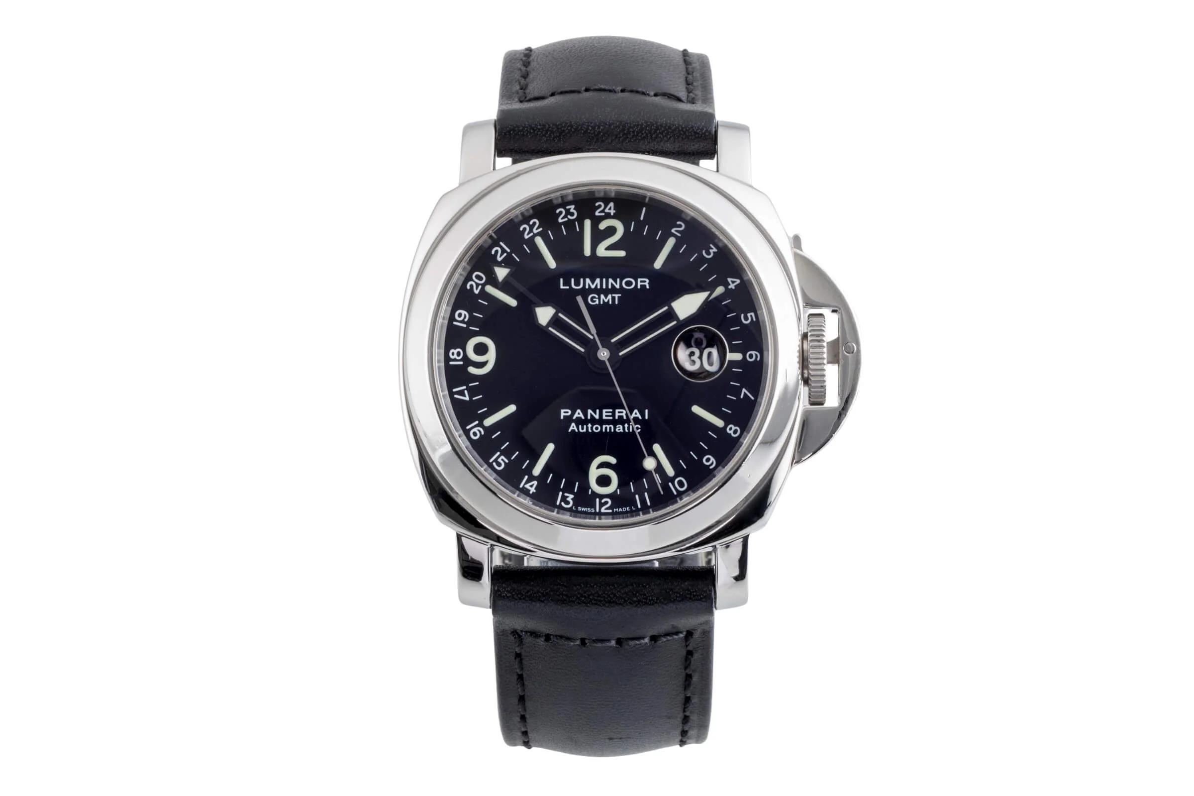 Panerai Luminor GMT steel automatic men's watch PAM00063  [2501188] - Image 5