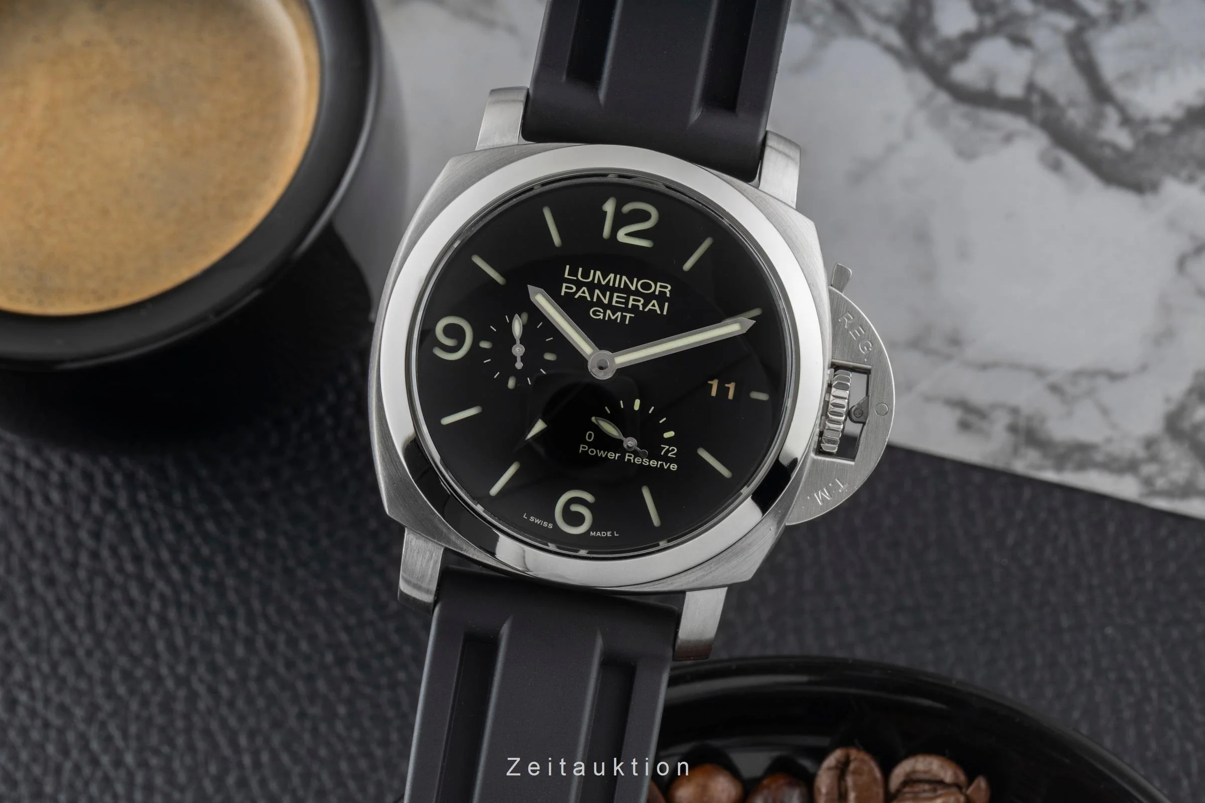 Panerai Luminor GMT steel automatic men's watch PAM00321  [2600611] - Image 2