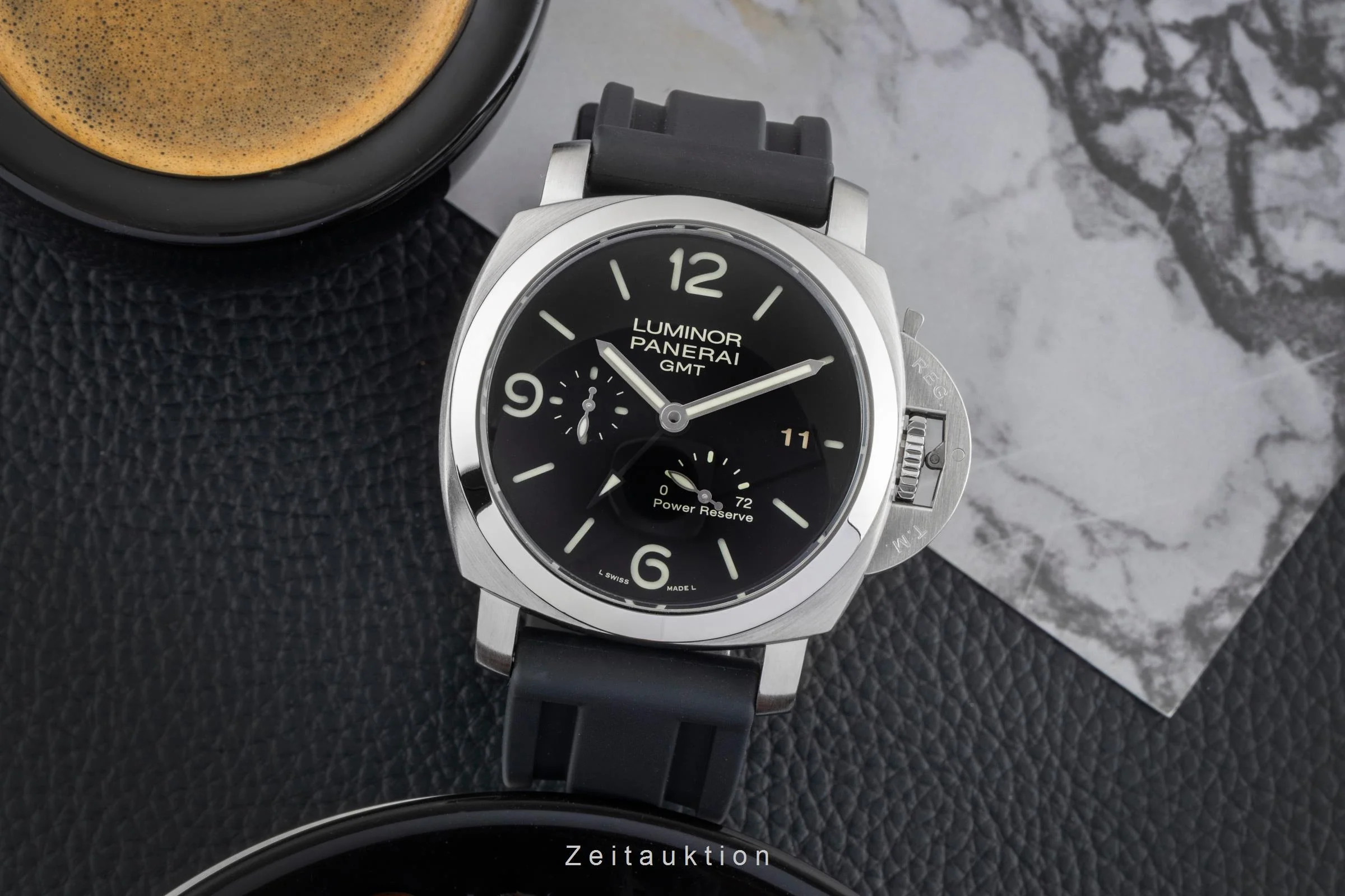 Panerai Luminor GMT steel automatic men's watch PAM00321  [2600611] - Image 4