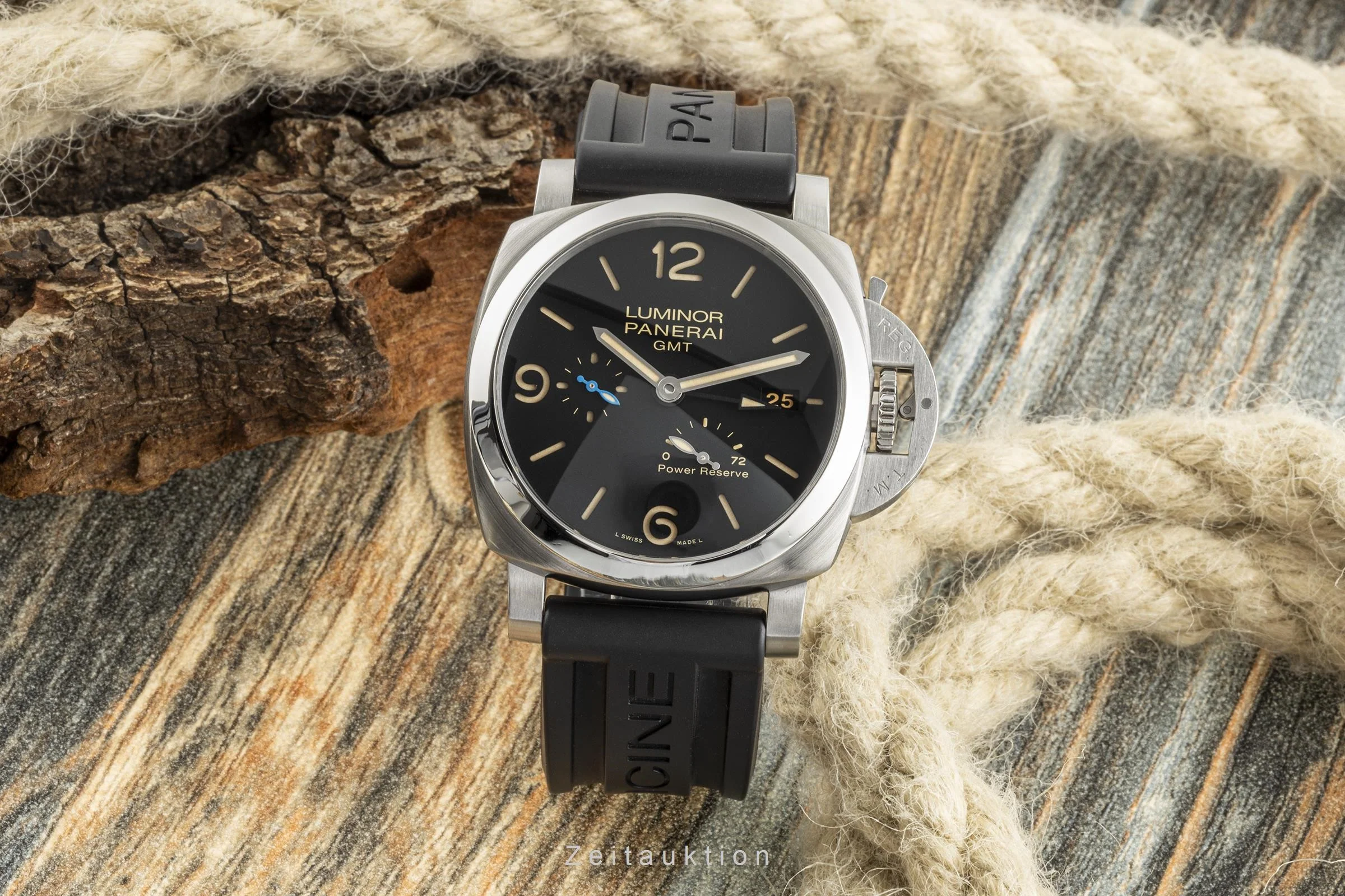 Panerai Luminor GMT steel automatic men's watch PAM01321 LP: 9800EUR  [2303469] - Image 3