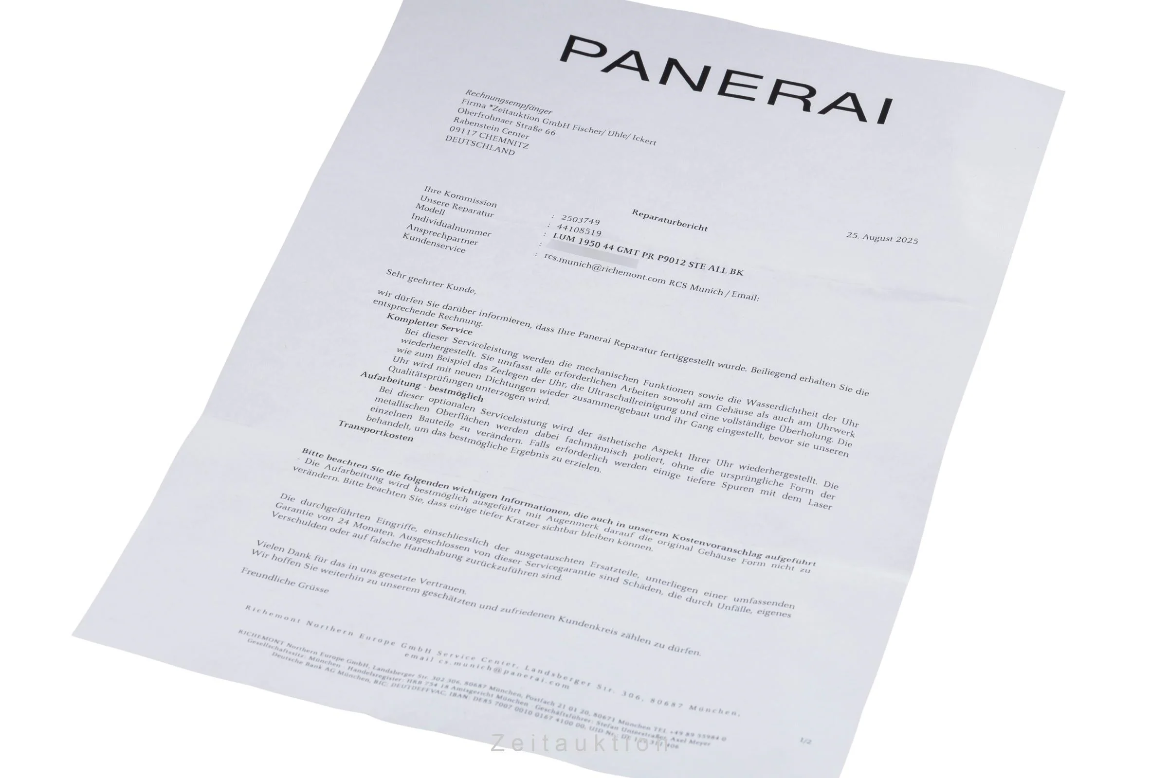 Panerai Luminor GMT steel automatic men's watch PAM01321 LP: 10800EUR  [2503749] - Image 11