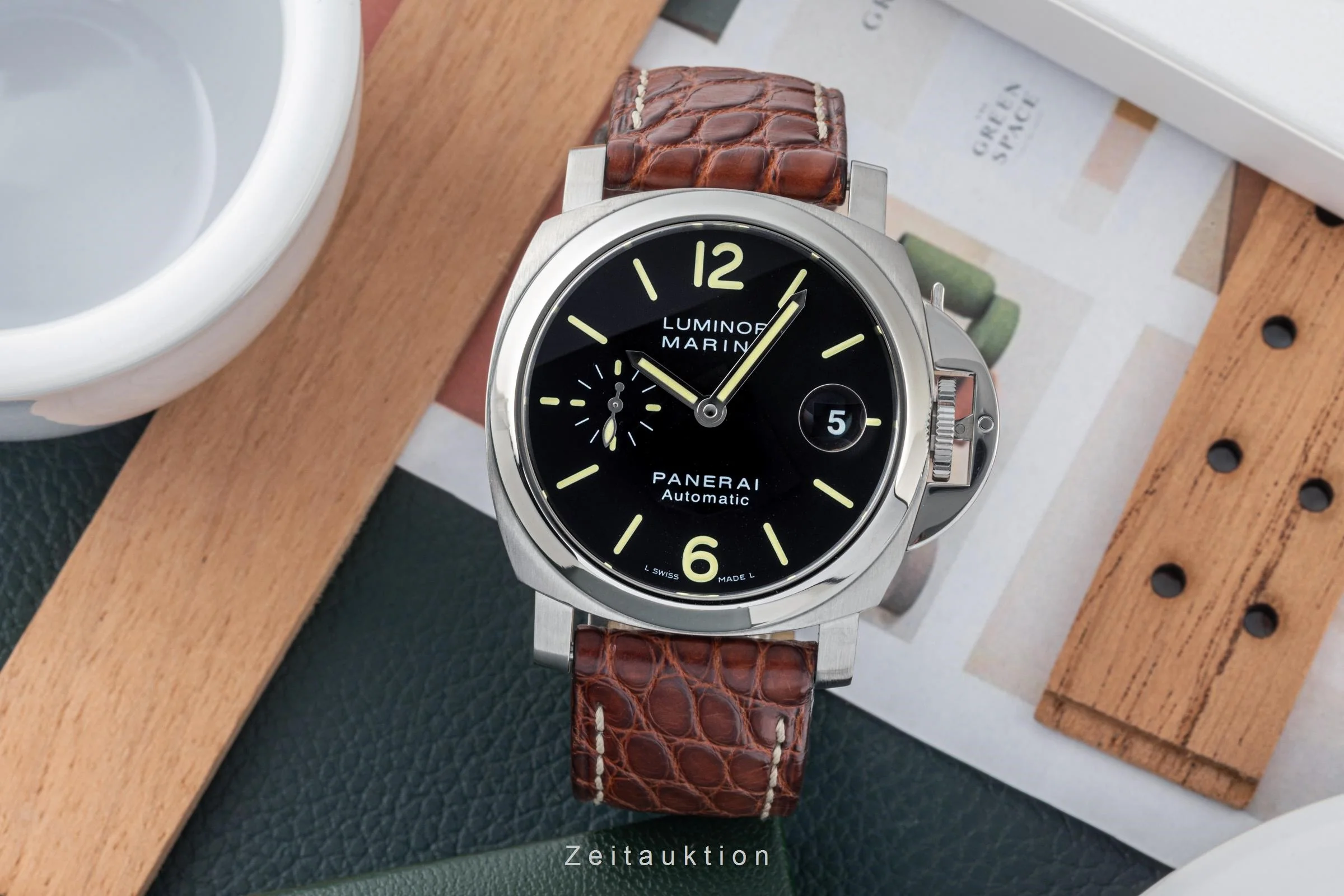Panerai Luminor Marina steel automatic men's watch PAM00048 LP: 7900EUR  [2305681] - Image 3