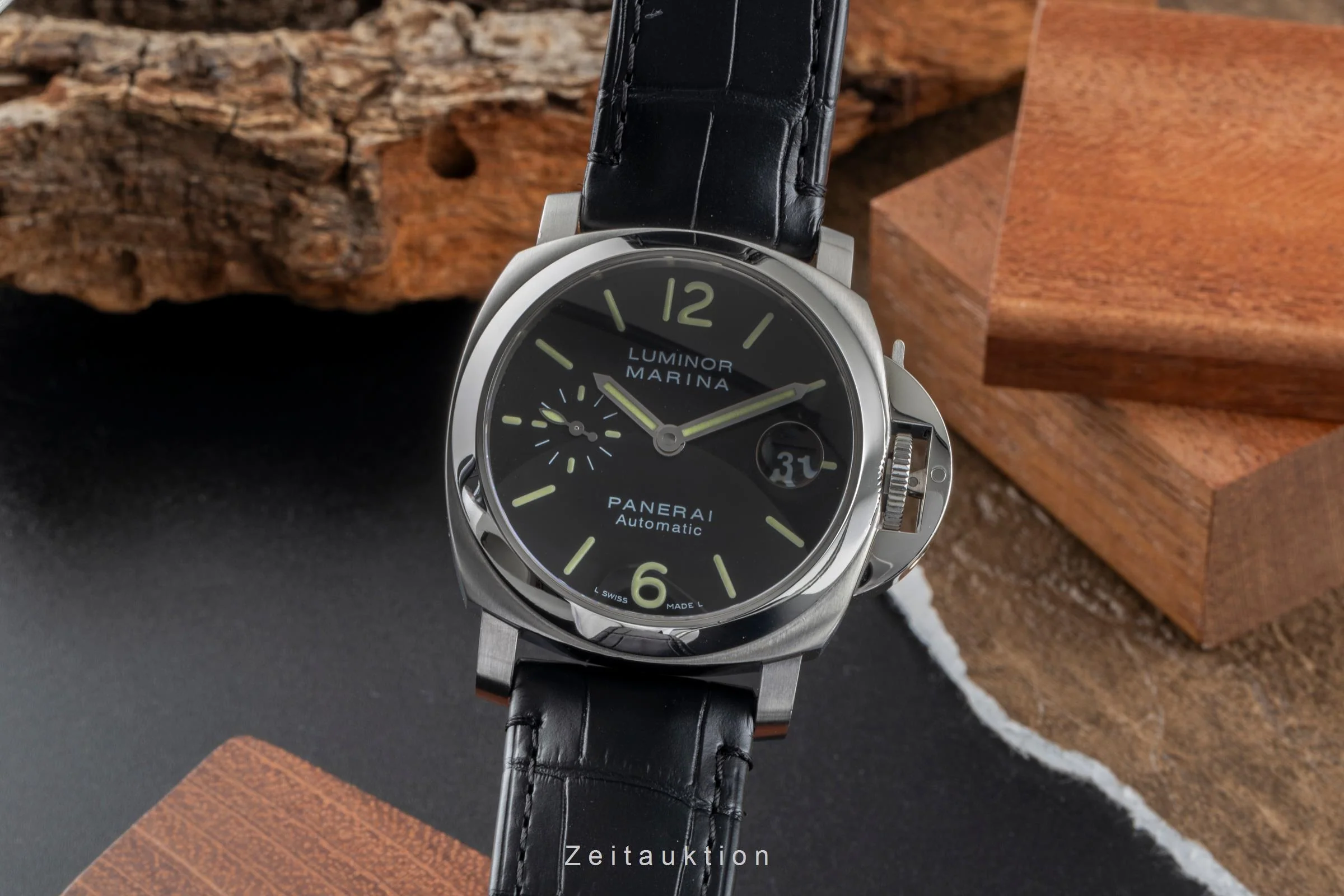 Panerai Luminor Marina steel automatic men's watch PAM00048  [2507538] - Image 2