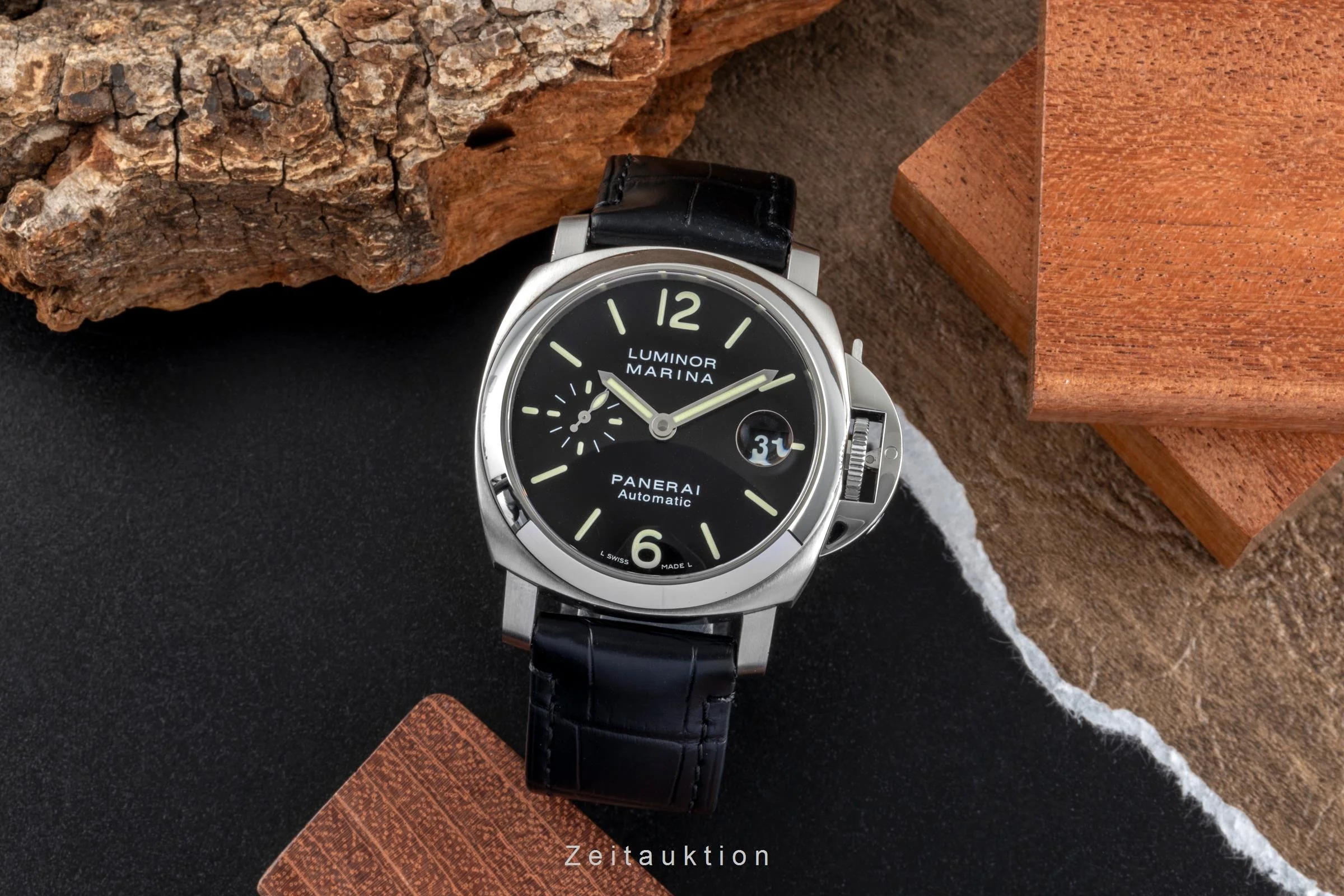 Panerai Luminor Marina steel automatic men's watch PAM00048  [2507538] - Image 4