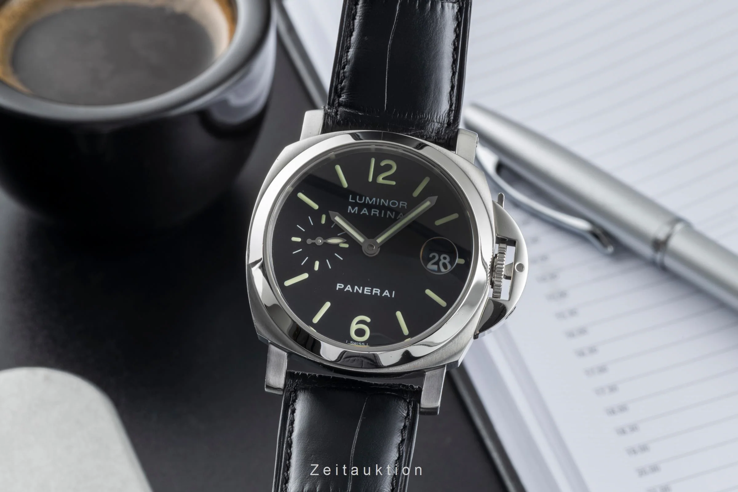 Panerai Luminor Marina steel automatic men's watch PAM00050  [2506580] - Image 2