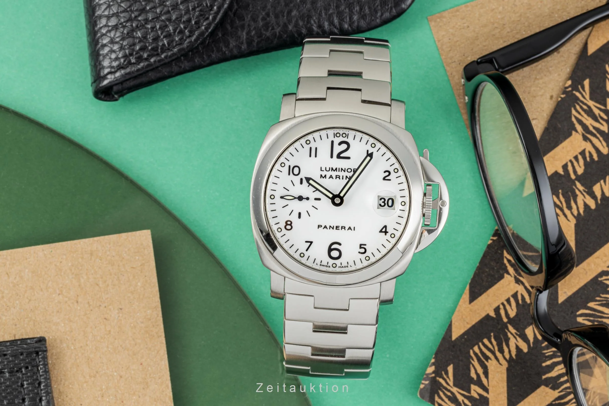 Panerai Luminor Marina steel automatic men's watch PAM00051  LP: 7900EUR  [2302230] - Image 3