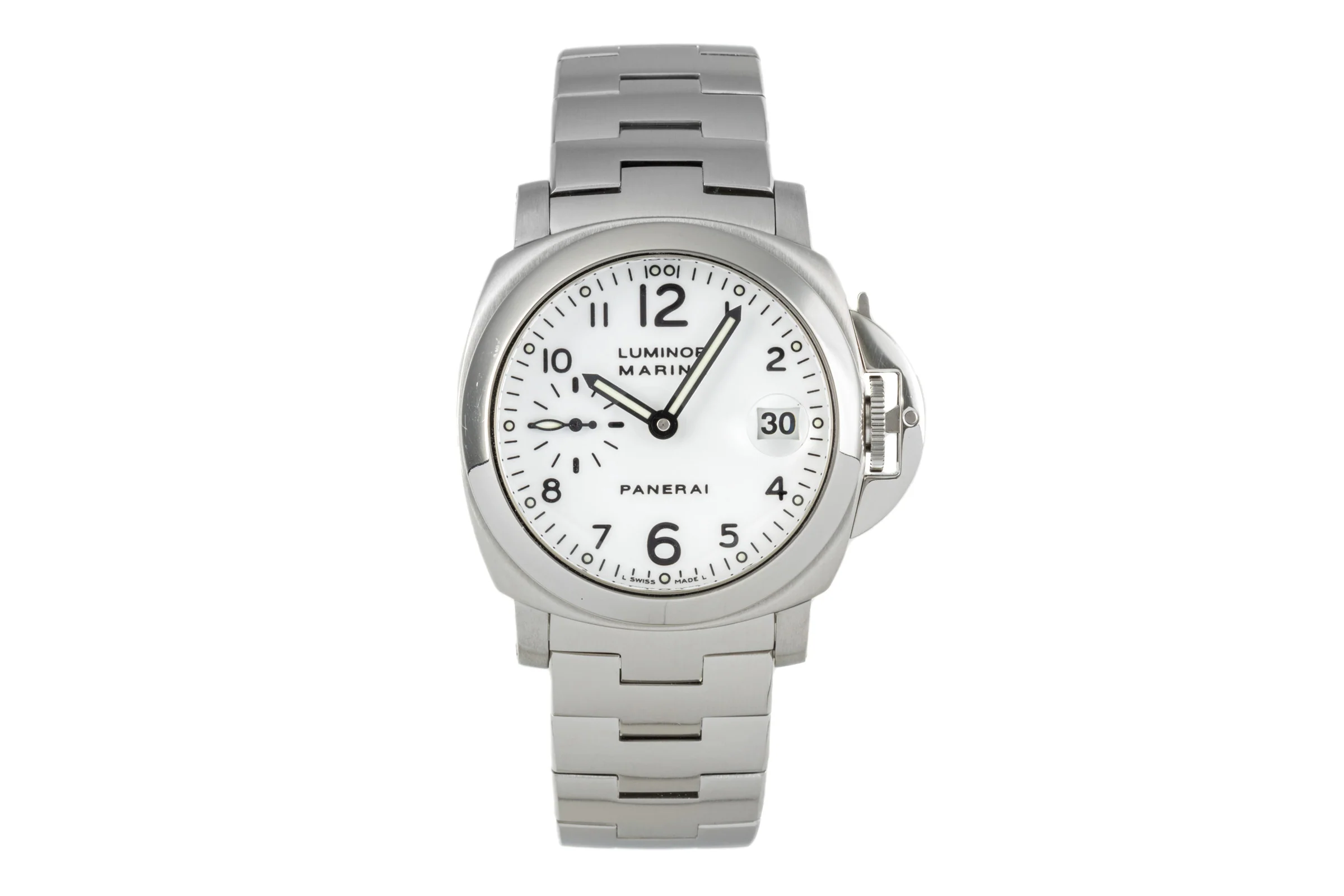 Panerai Luminor Marina steel automatic men's watch PAM00051  LP: 7900EUR  [2302230] - Image 4