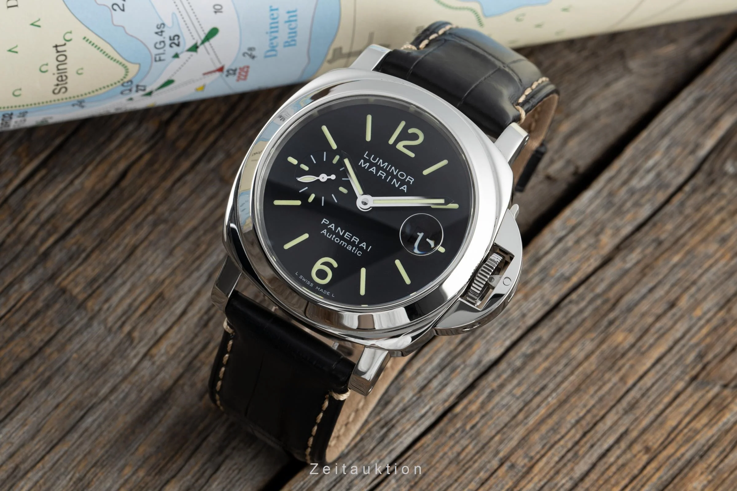 Panerai Luminor Marina steel automatic men's watch PAM00104  [2202828] - Image 3