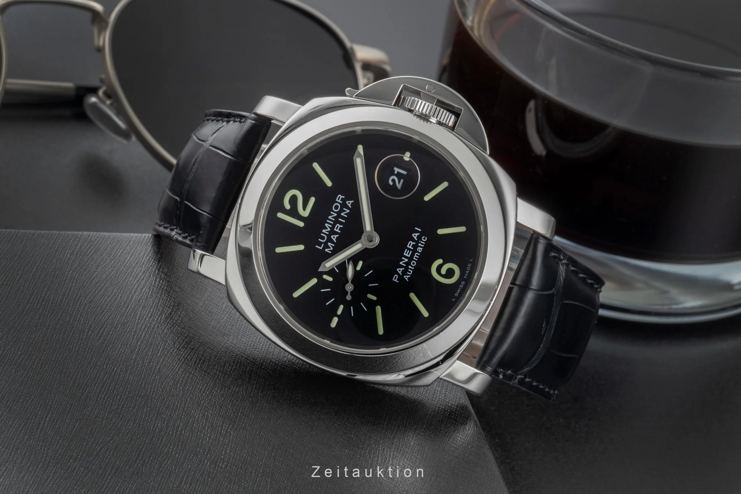 Panerai Luminor Marina steel automatic men's watch PAM00104 LP: 8900EUR  [2506302] - Image 3