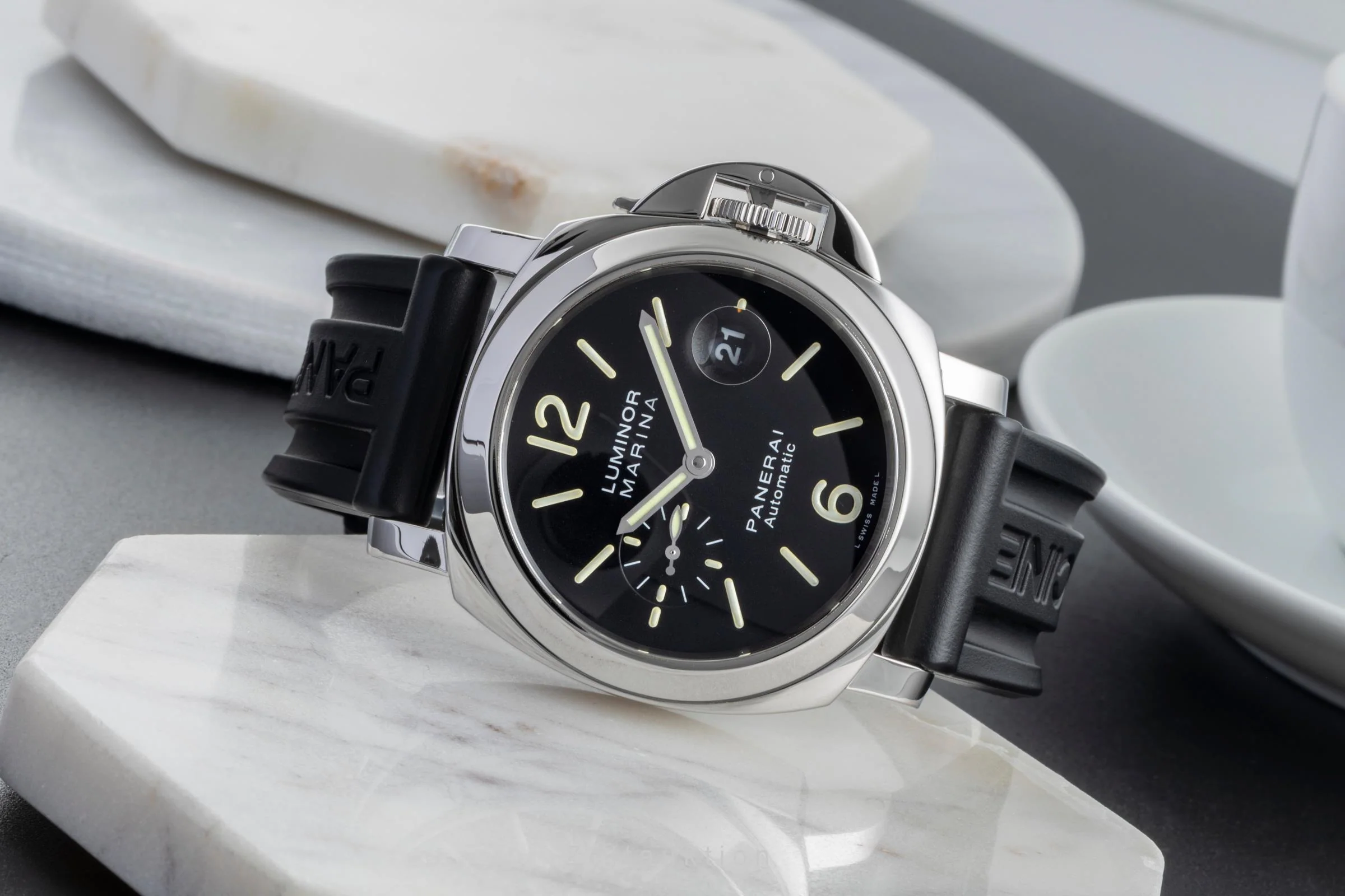 Panerai Luminor Marina steel automatic men's watch PAM00104 LP: 8900EUR  [2506517] - Image 3