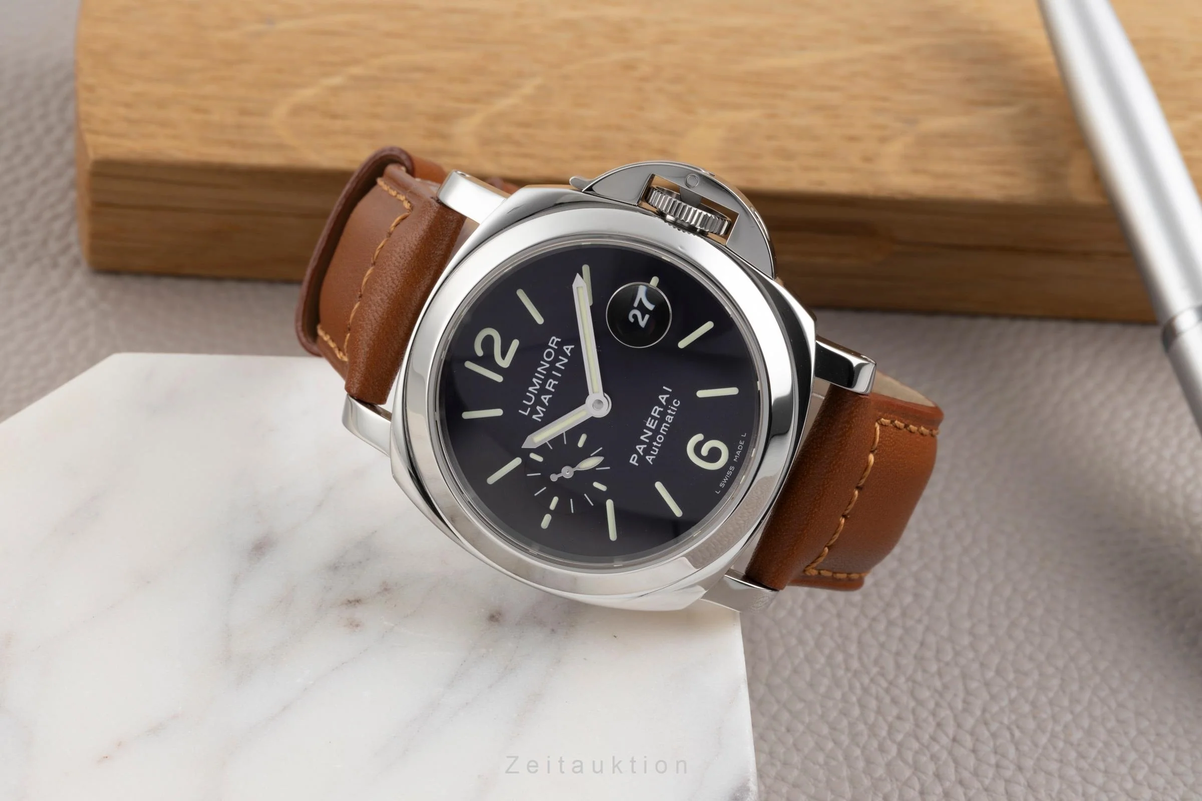 Panerai Luminor Marina steel automatic men's watch PAM00104  [2600806] - Image 3