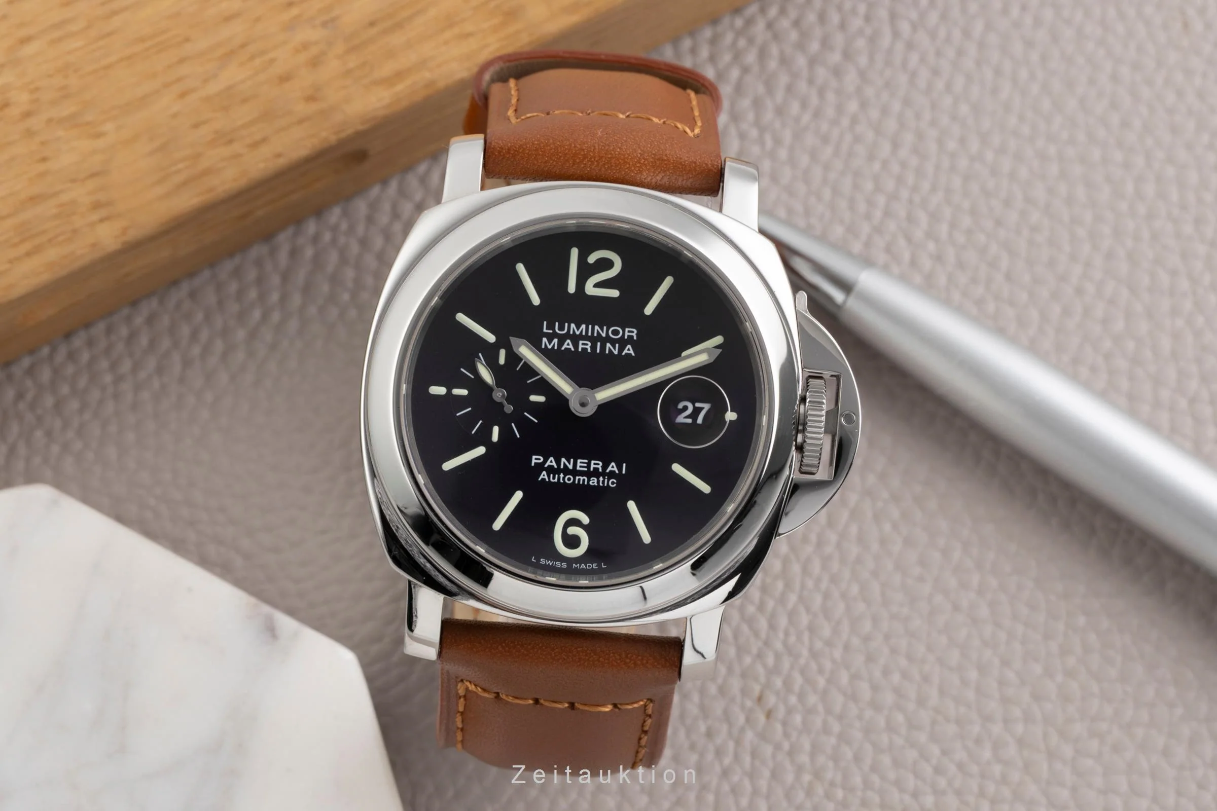 Panerai Luminor Marina steel automatic men's watch PAM00104  [2600806] - Image 4