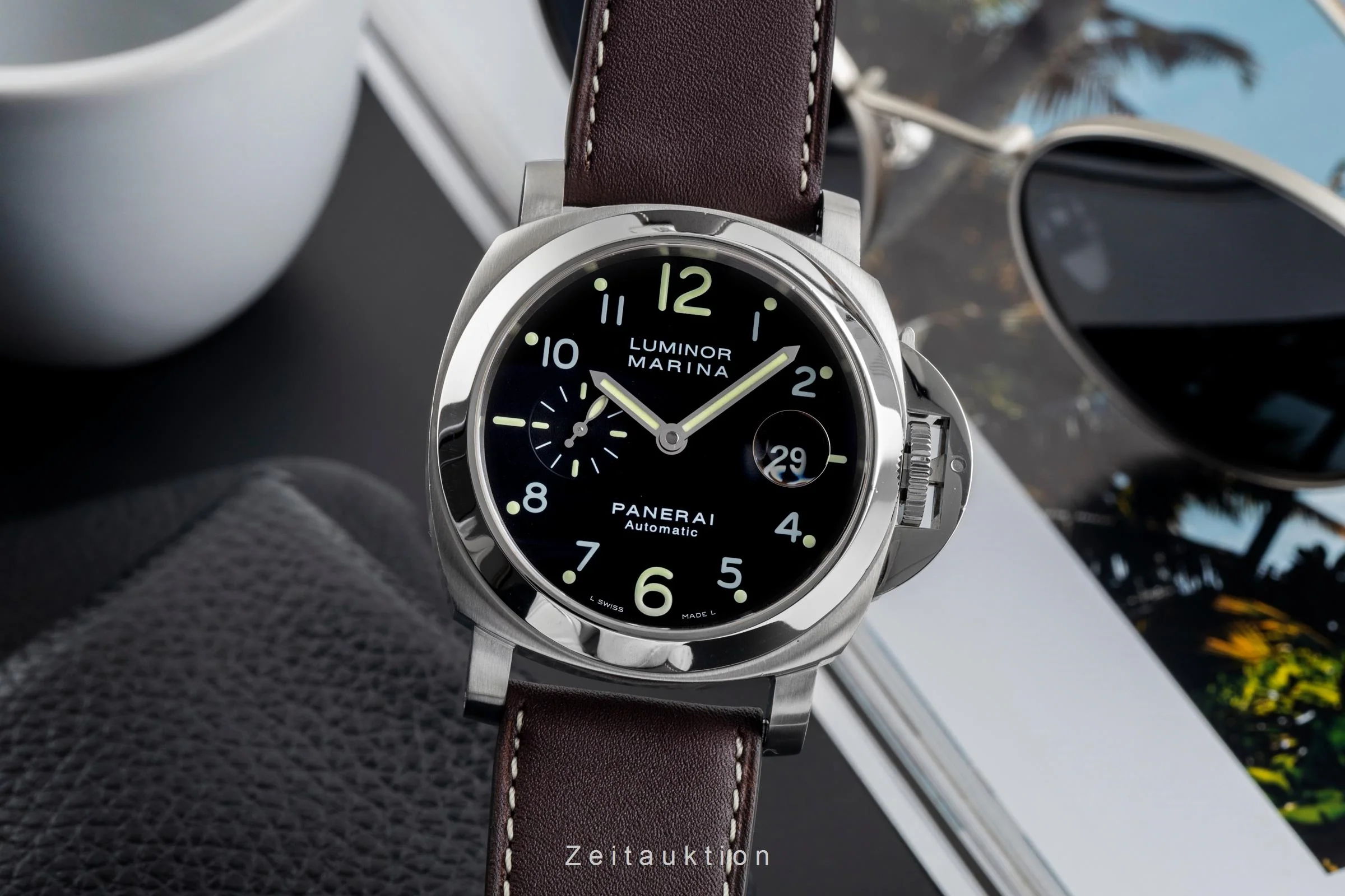 Panerai Luminor Marina steel automatic men's watch PAM00164 LP: 8900EUR  [2501972] - Image 2