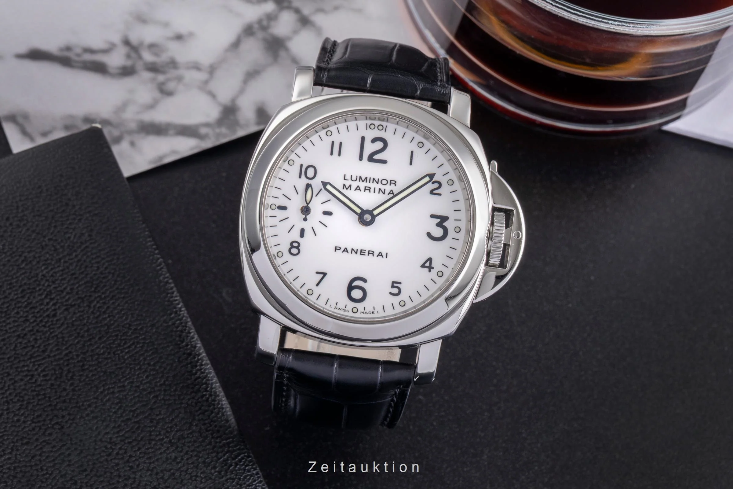 Panerai Luminor Marina steel manual winding men's watch PAM0003  [2504778] - Image 4