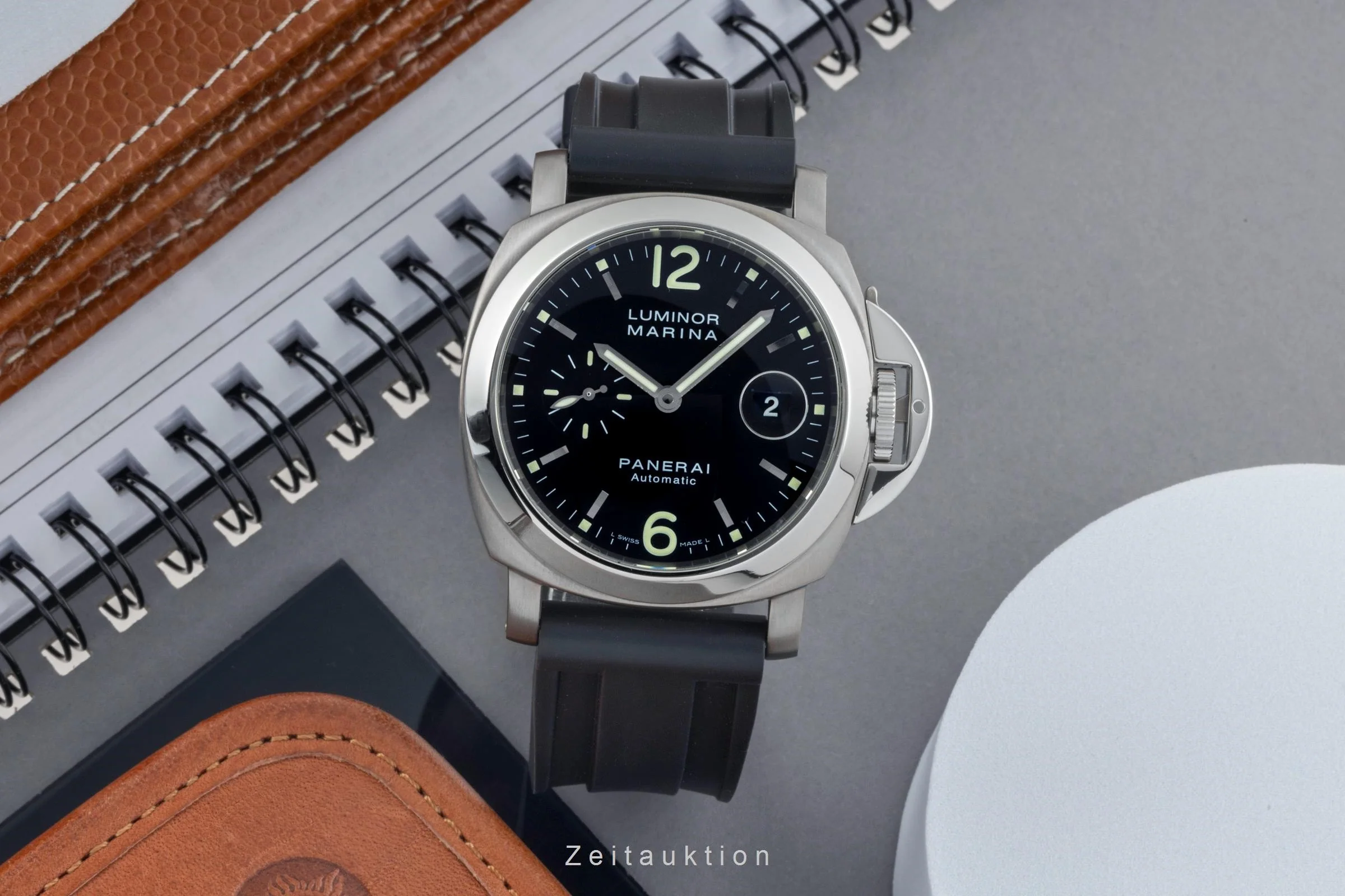 Panerai Luminor Marina steel / titanium automatic men's watch PAM00165  [2401621] - Image 3