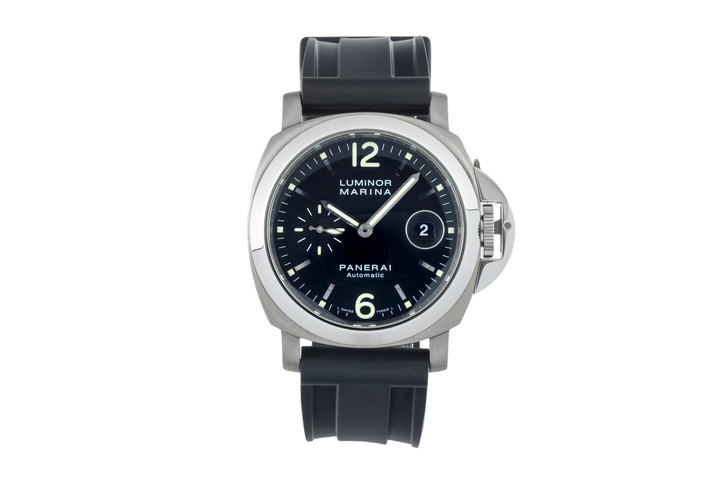 Panerai Luminor Marina steel / titanium automatic men's watch PAM00165  [2401621] - Image 4