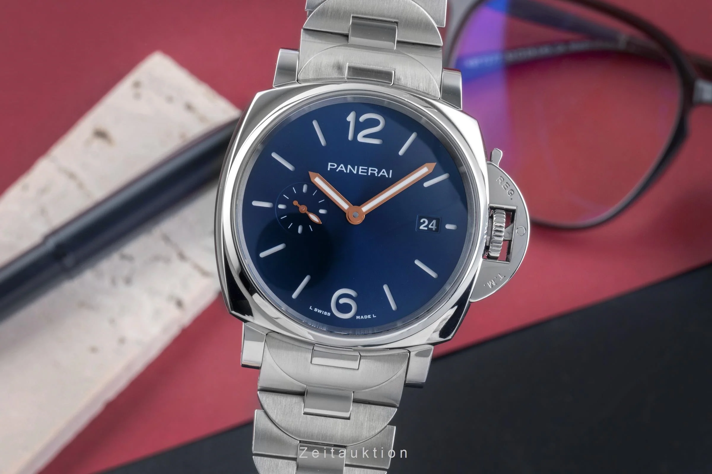 Panerai Luminor  steel automatic men's watch PAM01124 LP: 8200EUR  [2504592] - Image 2
